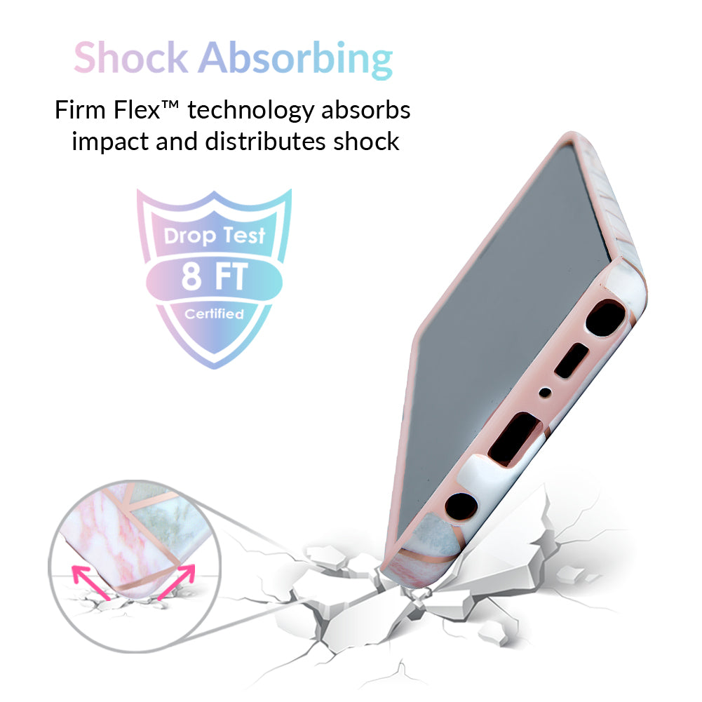 Stylish Geometric Marble Design Samsung Phone Case - Durable Protective Cover for Galaxy S21/S20/Note 20 - Perfect for Work, Travel & Everyday Use