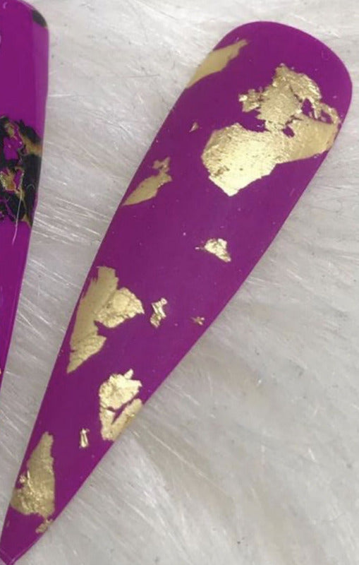 Nail Art Leaf Foil - Metallic Decorative Foils for Nails, DIY Manicure & Nail Design - Perfect for Salon, Home Use & Special Occasions
