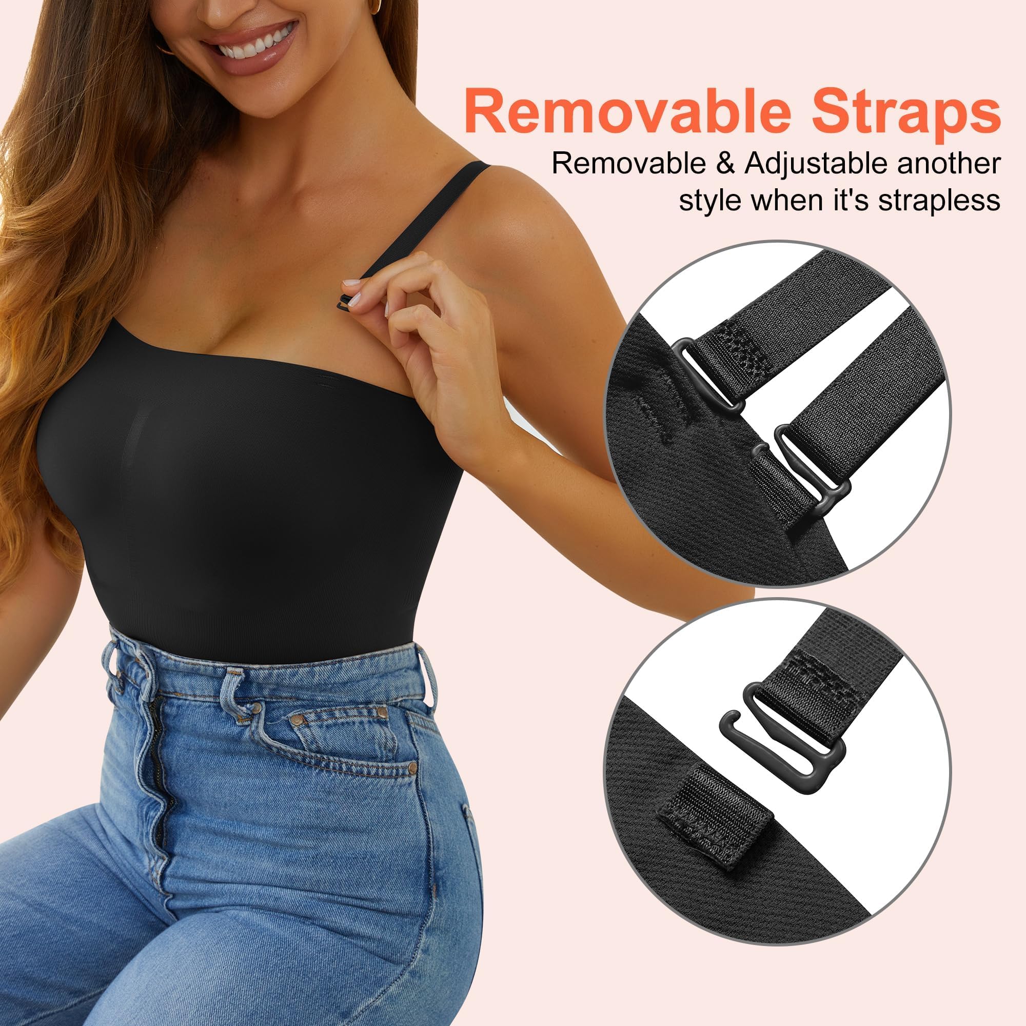 Seamless Strapless Bodysuit for Women - Tummy Control Shapewear with Thong & Backless Design | Perfect for Evening Wear, Bridal Lingerie & Bodycon Dresses