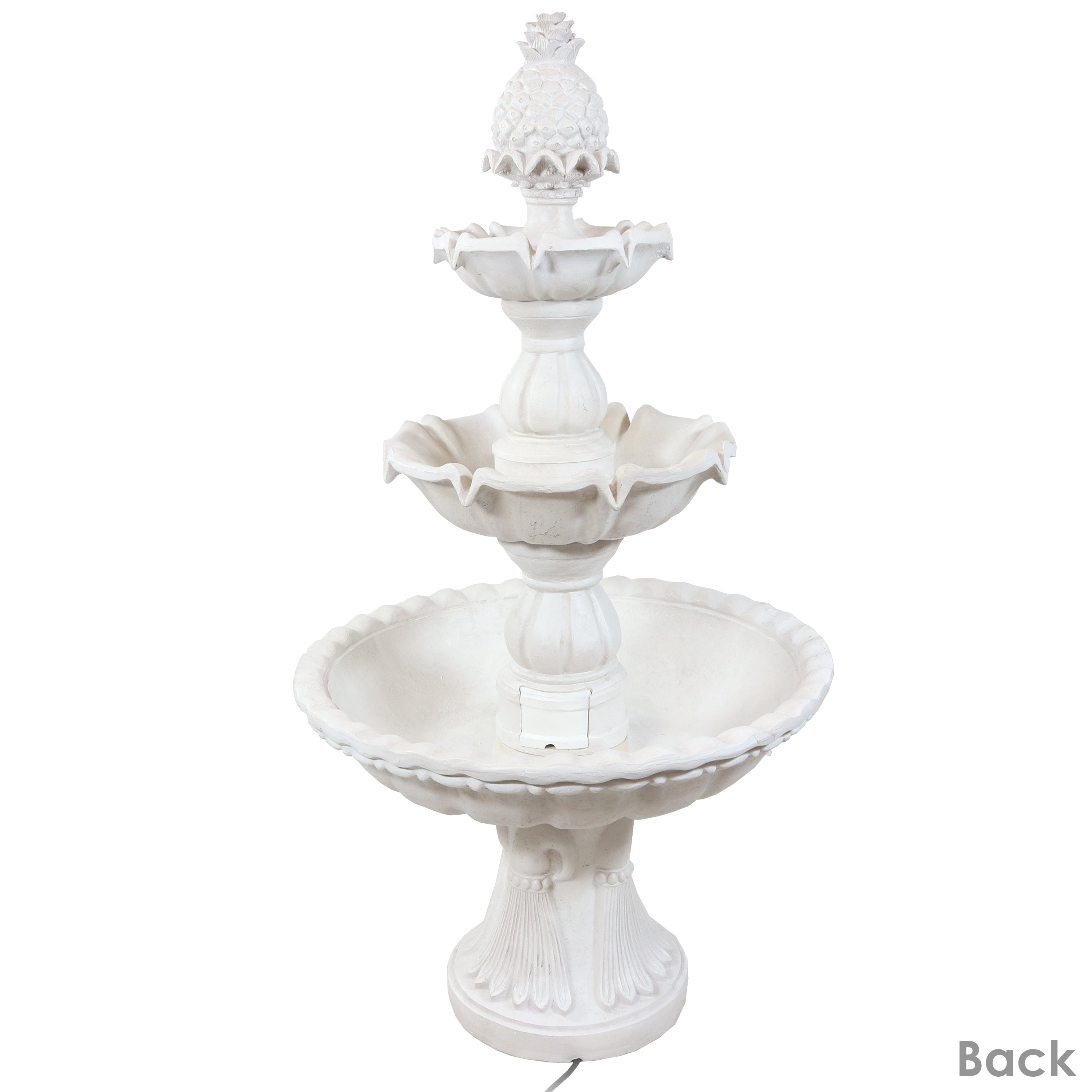 Sunnydaze 3-Tier Outdoor Water Fountain for Garden - Relaxing Garden Decor with Cascading Waterfall - Perfect for Patio, Yard, and Backyard Landscaping