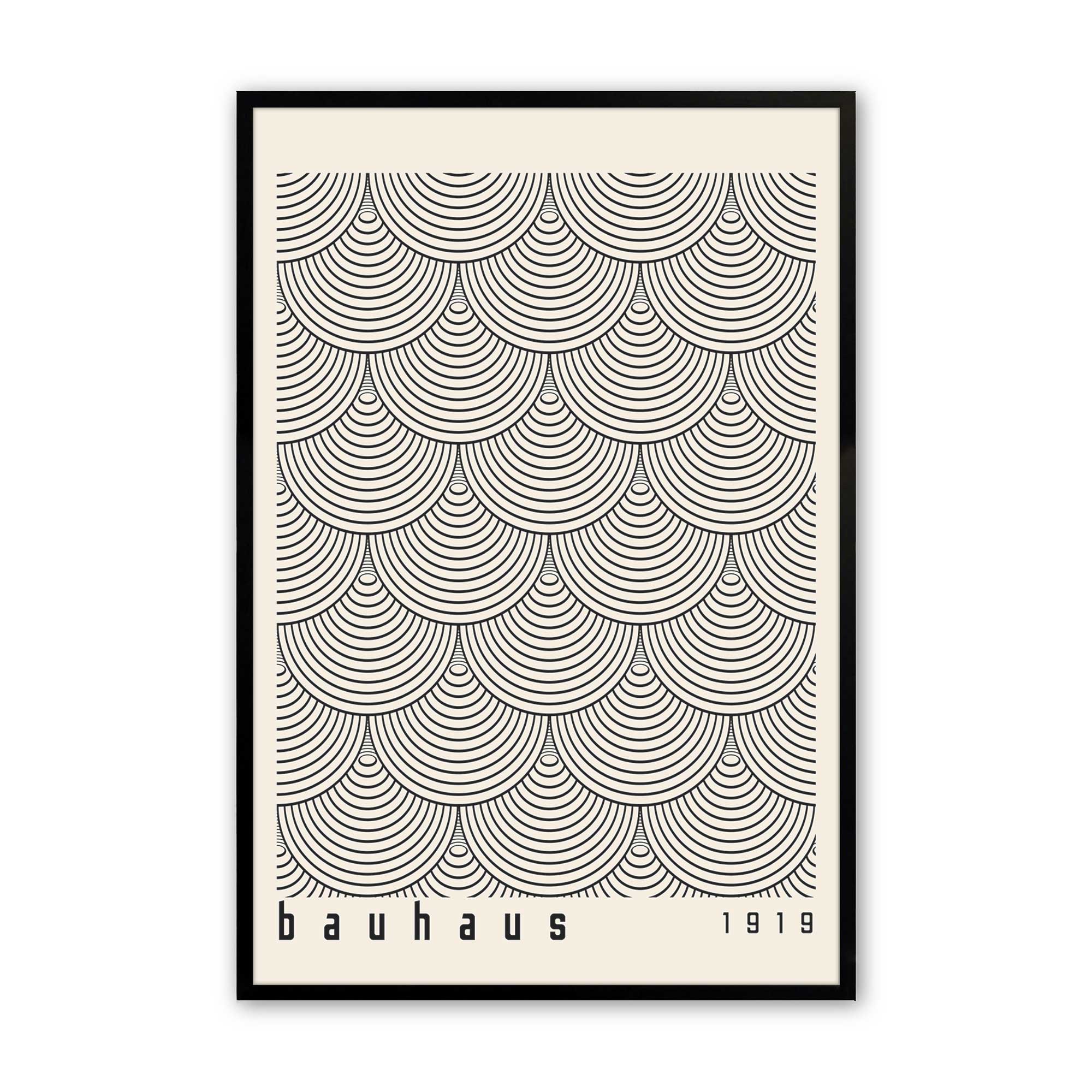 Echoing Bauhaus Arches Print - Modern Abstract Wall Art Poster for Home & Office Decor | Perfect for Living Room, Bedroom, or Workspace