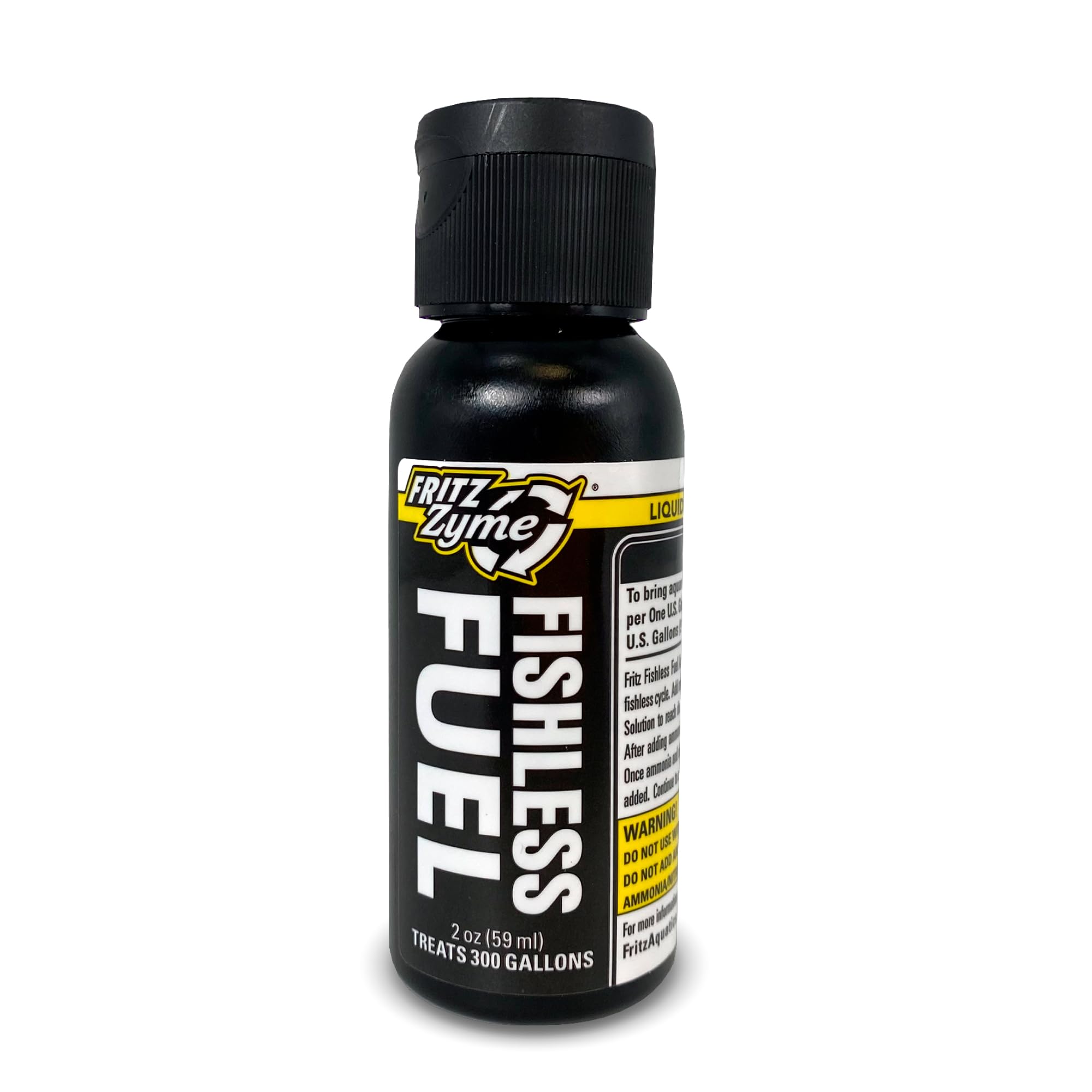 FritzZyme Fishless Fuel Ammonia Solution for Aquarium Cycling - 2 oz Bottle | Safe Ammonia Source for New Fish Tanks | Ideal for Freshwater & Saltwater Aquarium Setup