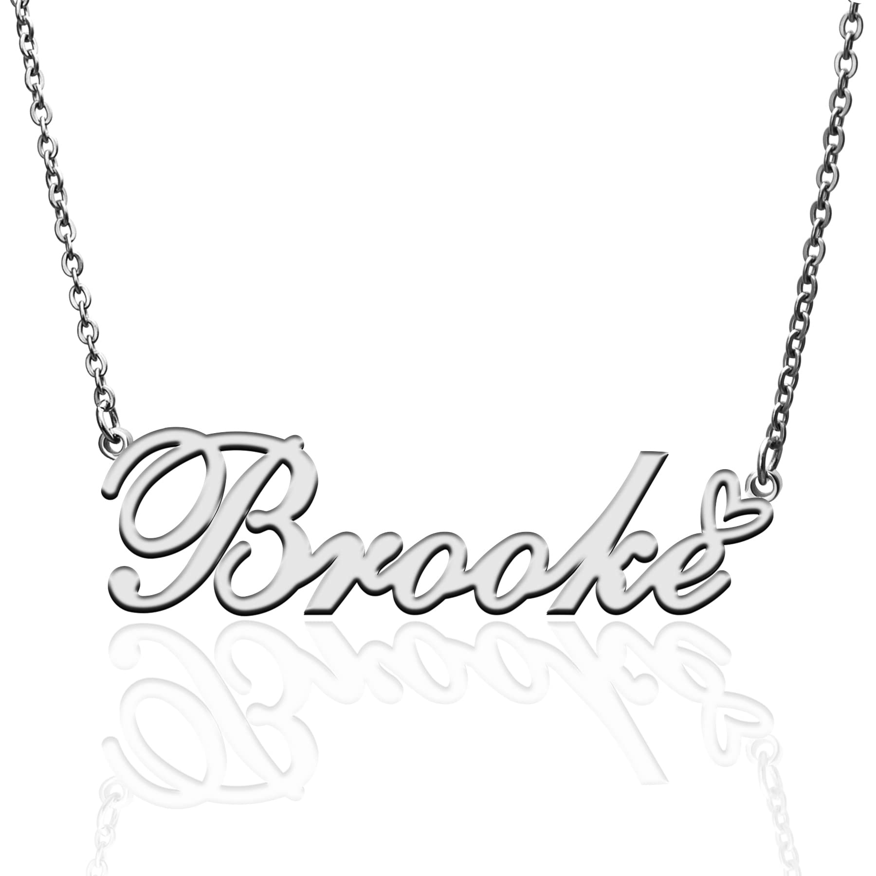Custom Name Necklace for Women - Personalized Heart Pendant Jewelry with Engraved Names | Best Gift for Girlfriend, Mother, Daughter, Wife | Perfect for Christmas, Birthday, Anniversary & Friendship Day | Everyday Wear, Date Night, Special Occasions