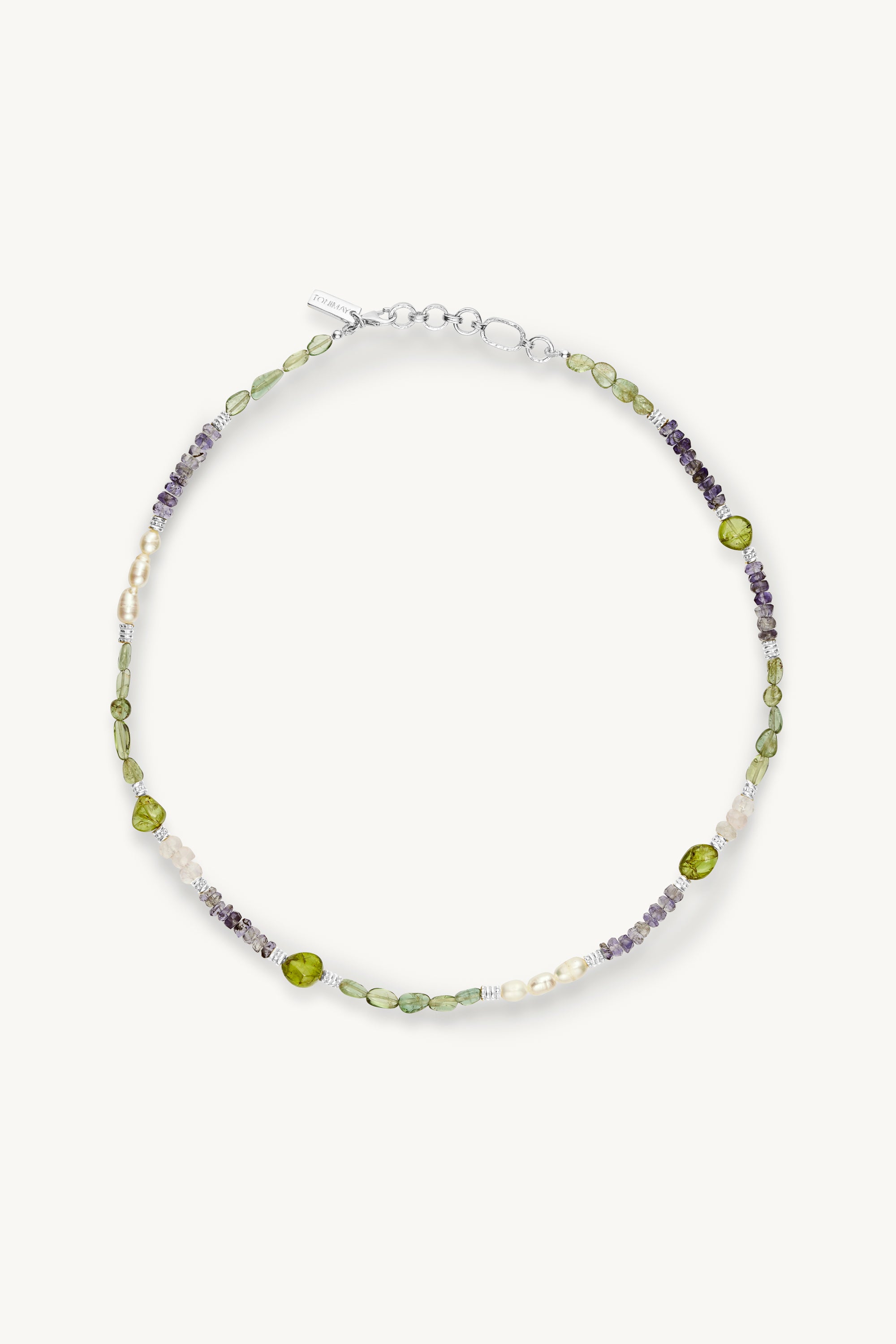 Elegant Wren Silver Beaded Necklace for Women - Perfect for Weddings, Parties & Everyday Wear