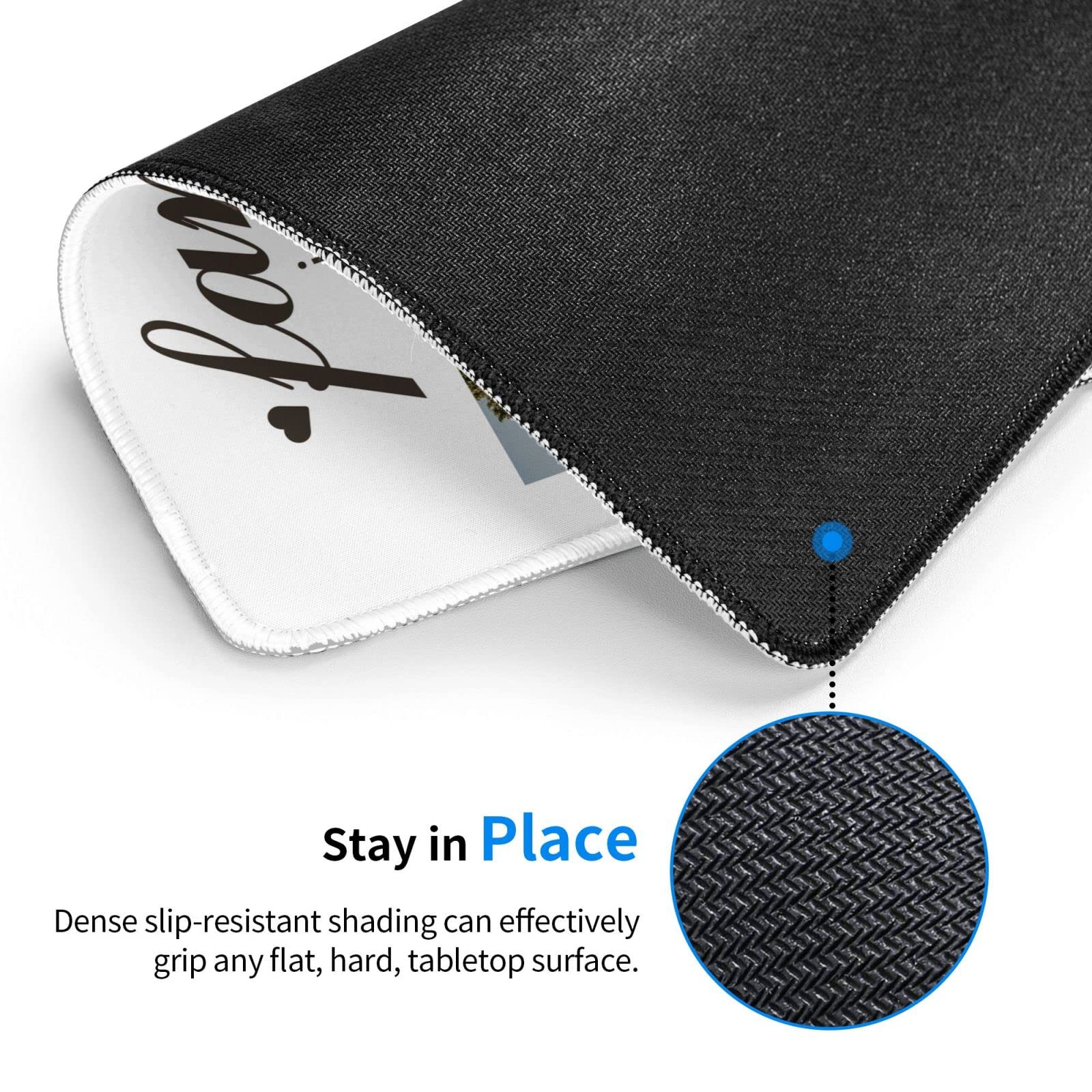 Custom Photo Mouse Pad 11.8x9.8 Inch - Personalized Collage Mouse Mat with Text/Image - Unique Gaming & Office Desk Accessory - Perfect Gift for Christmas, Valentine's Day, Birthday & Anniversary - Great for Work, Gaming & Home Office Use