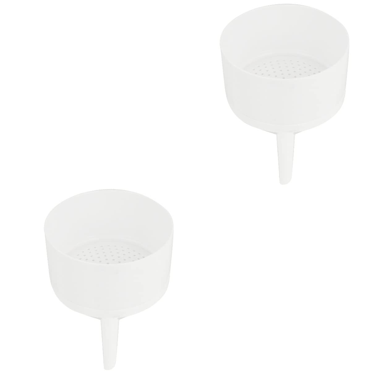 2 Pcs Plastic Buchner Funnel Set with Filter Paper - PP Lab Filtration Funnel for Chemistry Experiments, Scientific Research & Laboratory Use - Ideal for Liquid Filtration, Distillation & Sample Preparation