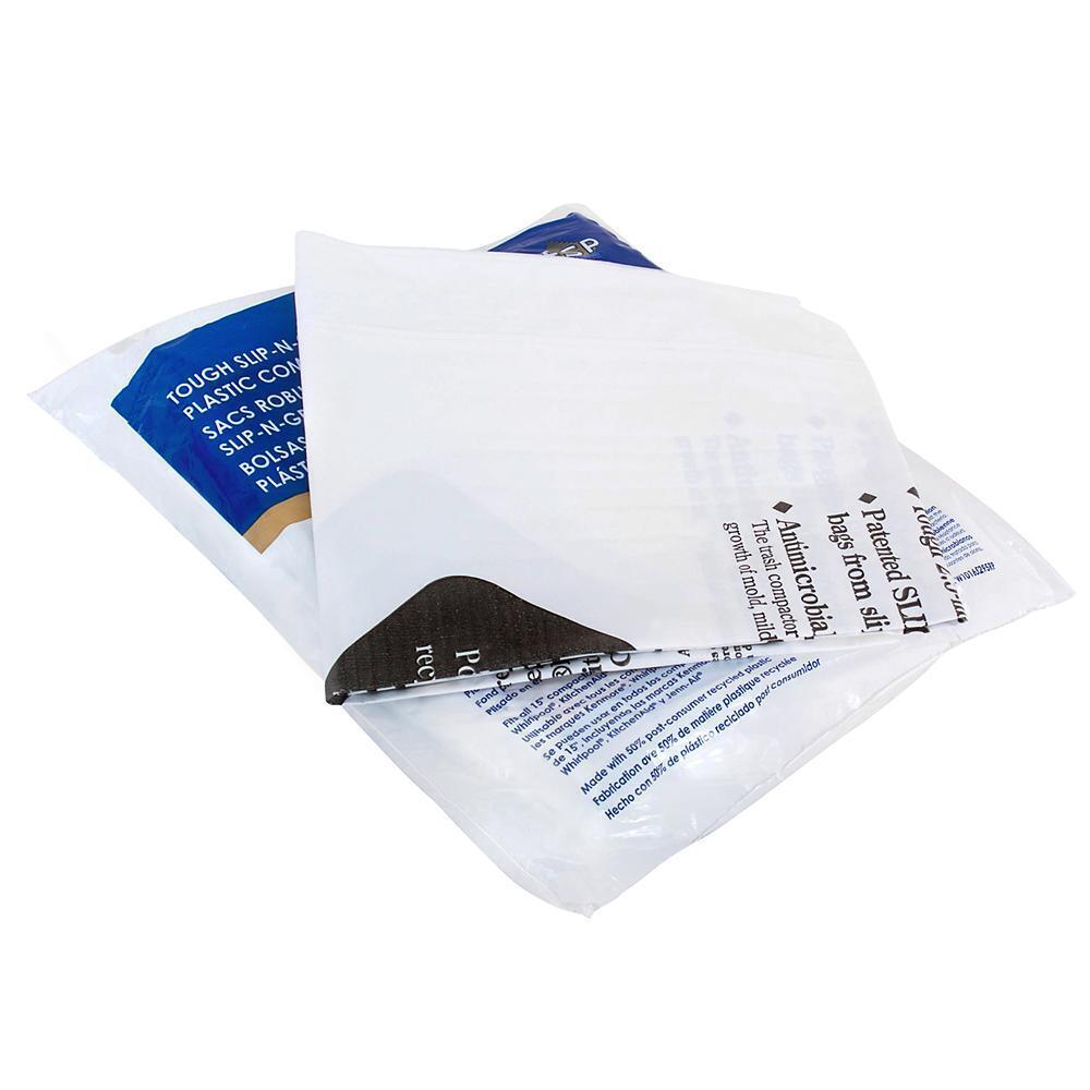 Amana W10165295RP Universal Trash Compactor Bags - 30 Pack, Heavy Duty & Leak Proof for Kitchen, RV & Office Waste Disposal
