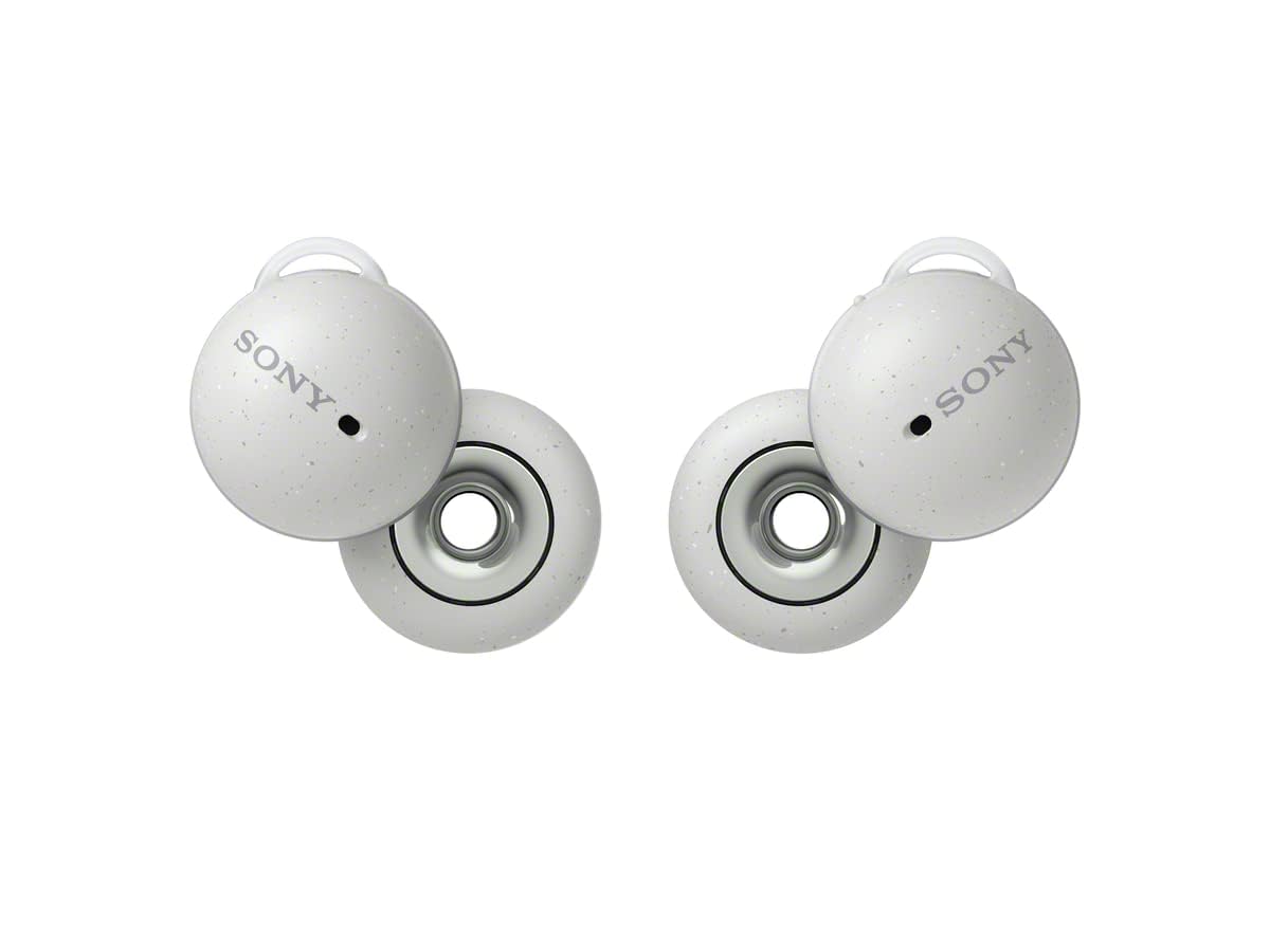 Sony LinkBuds True Wireless Earbuds - Open Ring Design for Ambient Sound Awareness, Built-in Alexa, IPX4 Water Resistant, White - Perfect for Running, Working Out & Office Use