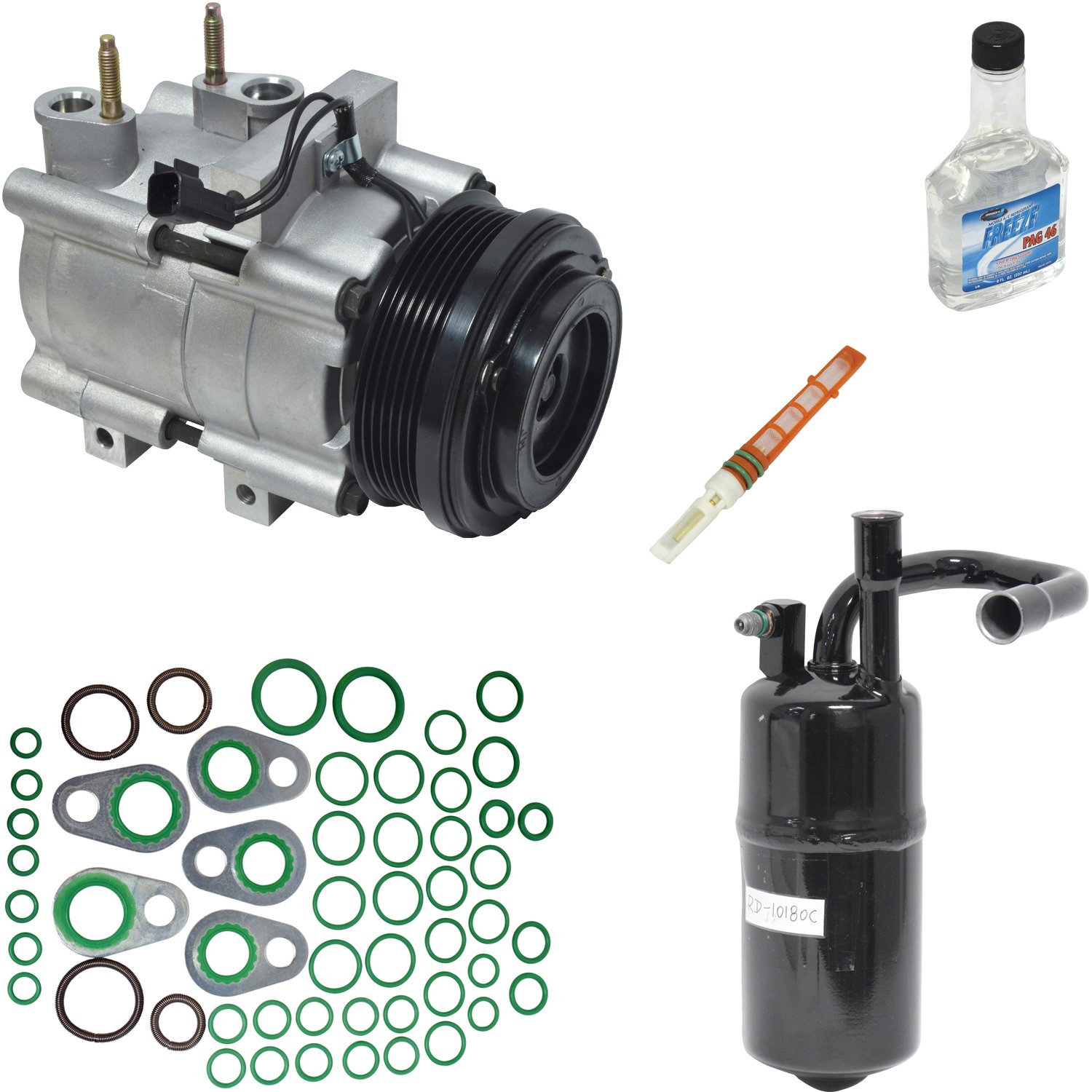 KT 2086 AC Compressor & Component Kit - Replacement for Car Air Conditioning System | Perfect for DIY Auto Repair & AC Maintenance