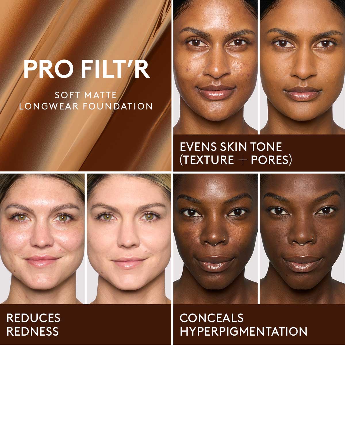 Pro Filt'r Soft Matte Longwear Foundation - #170 Warm Beige | Oil-Free, Full Coverage Makeup for All-Day Wear | Perfect for Oily Skin & Hot Weather