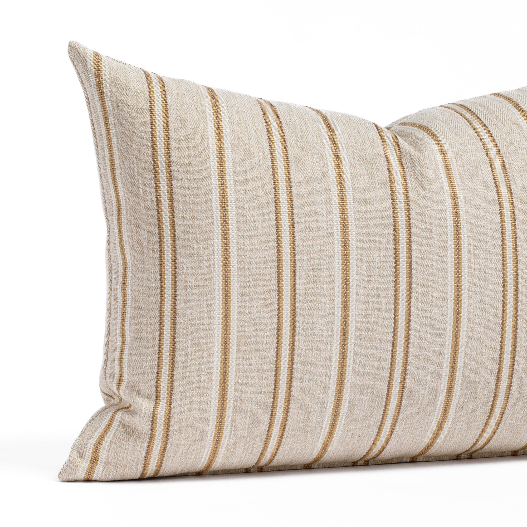 August Stripe 14x20 Lumbar Pillow - Honeycomb Design Support Cushion for Sofa, Bed & Office Chair - Comfortable Back Support for Home & Office Decor