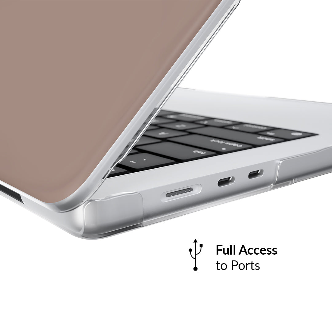 Premium Cashmere Taupe MacBook Case - Soft & Durable Laptop Sleeve for MacBook Air/Pro 13 14 16 inch - Perfect for Work, Travel & Everyday Protection
