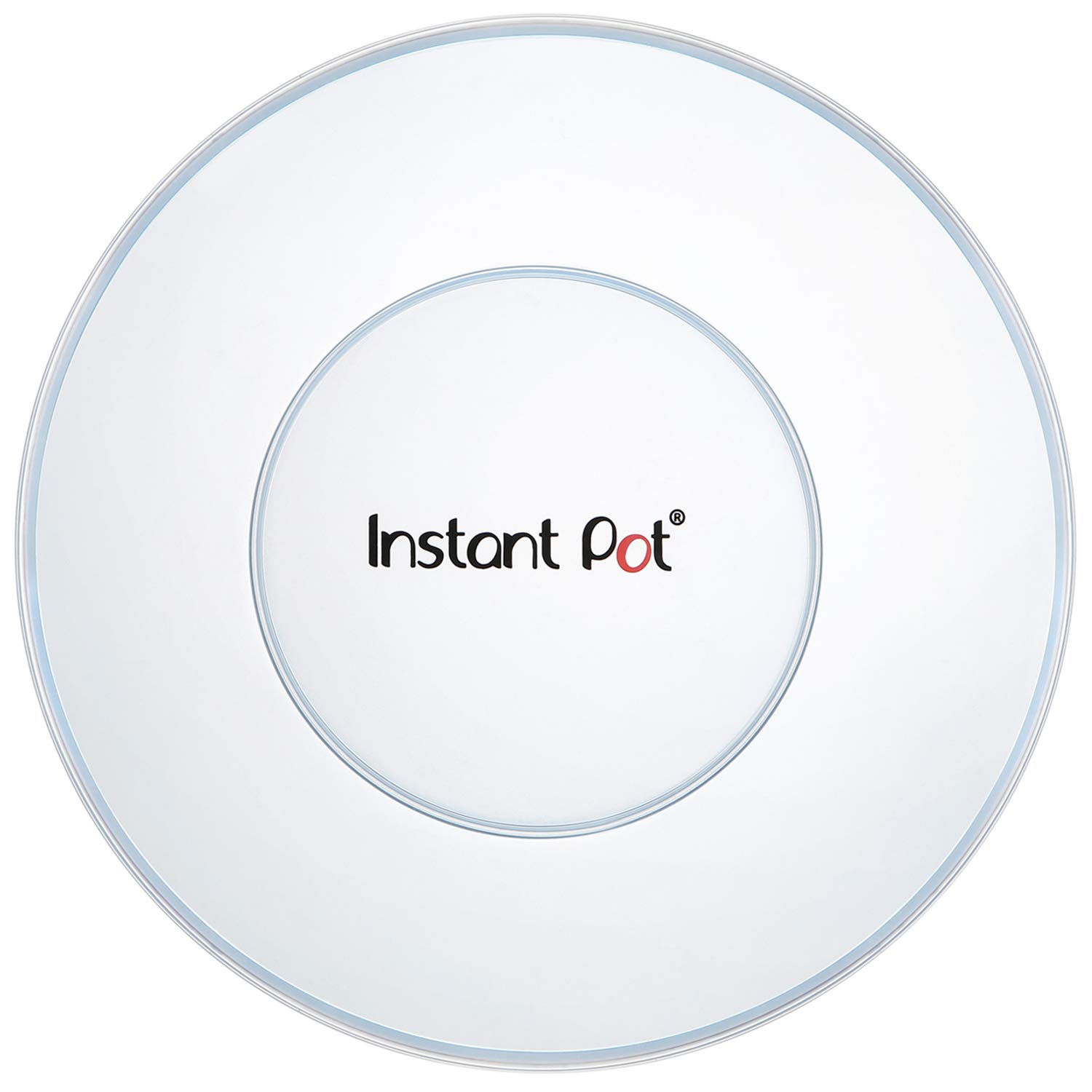 Instant Pot Tempered Glass Lid 9 Inch (23 cm) for 6 Quart Pressure Cooker - Clear & Instant Pot IP SS Silicone Lid Cover 6 Quart - Transparent White - Perfect for Cooking, Steaming & Food Storage