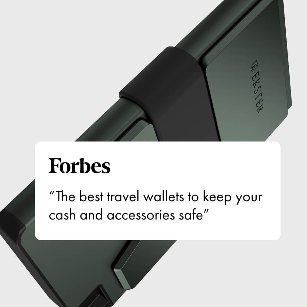Ekster Pro RFID Blocking Aluminum Card Holder - Slim Minimalist Wallet for Men & Women - Perfect for Travel, Business & Everyday Carry