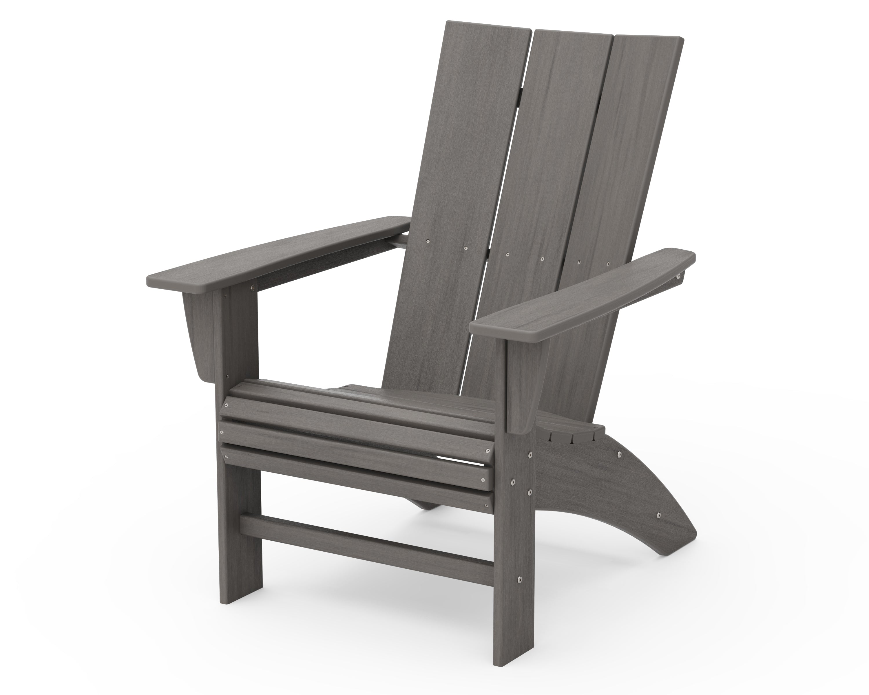 POLYWOOD Modern Curveback Adirondack Chair - Weather-Resistant Outdoor Furniture for Patio, Poolside & Garden Relaxation