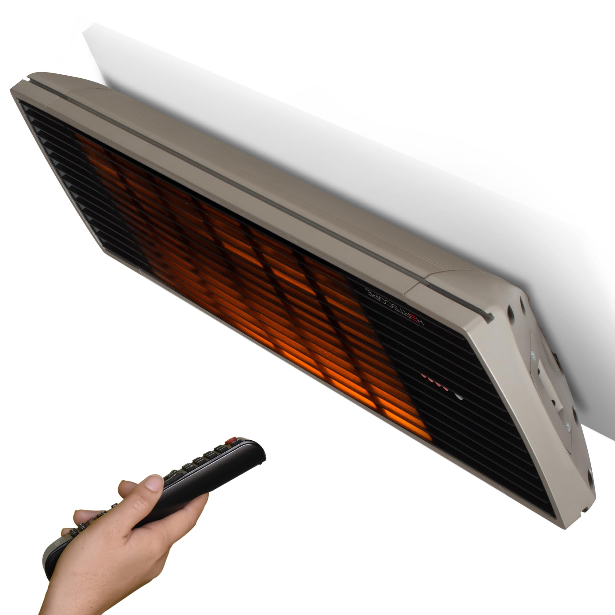 2200W Infrared Patio Heater - Award-Winning German-Made Outdoor Heater with IP24 Rating | Lightweight Electric Heater for Indoor & Outdoor Use | Perfect for Decks, Gardens & Garages | HEATSCOPE Heater