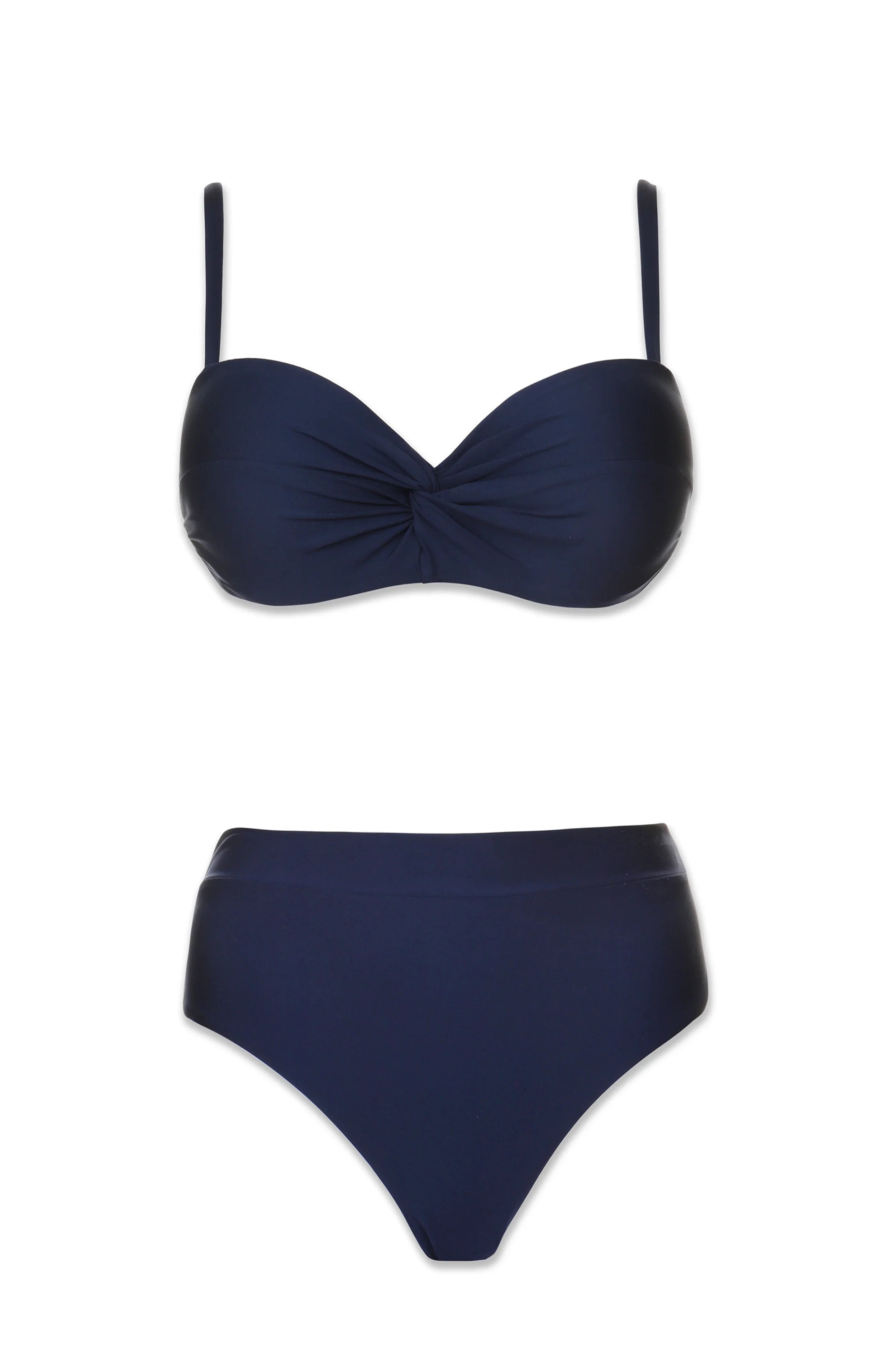 High Waist Soft Band Comfortable Bottoms in Navy Blue - Perfect for Yoga, Workouts, and Lounge Wear
