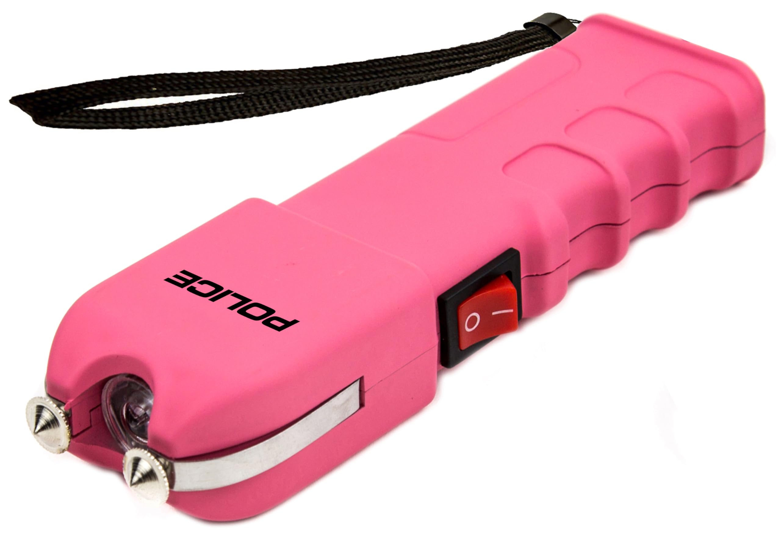 POLICE Stun Gun 928 - High Voltage Rechargeable Self Defense Weapon with LED Flashlight | Compact & Heavy Duty Personal Security for Women (Pink) | Perfect for Night Jogging, Parking Lot Safety & Home Protection