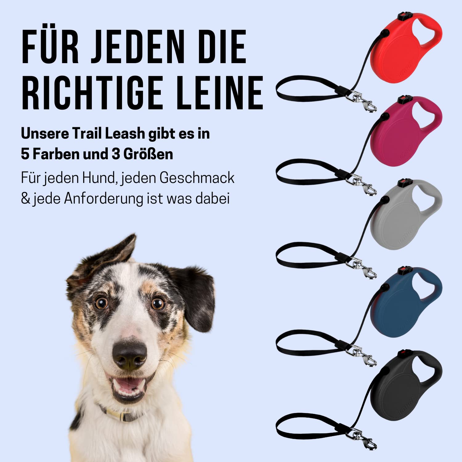 Alcott Kong Retractable Dog Leash for Small Dogs, 16 Feet Long, Durable & Tangle-Free, Red - Perfect for Walking, Hiking & Outdoor Adventures with Your Pet