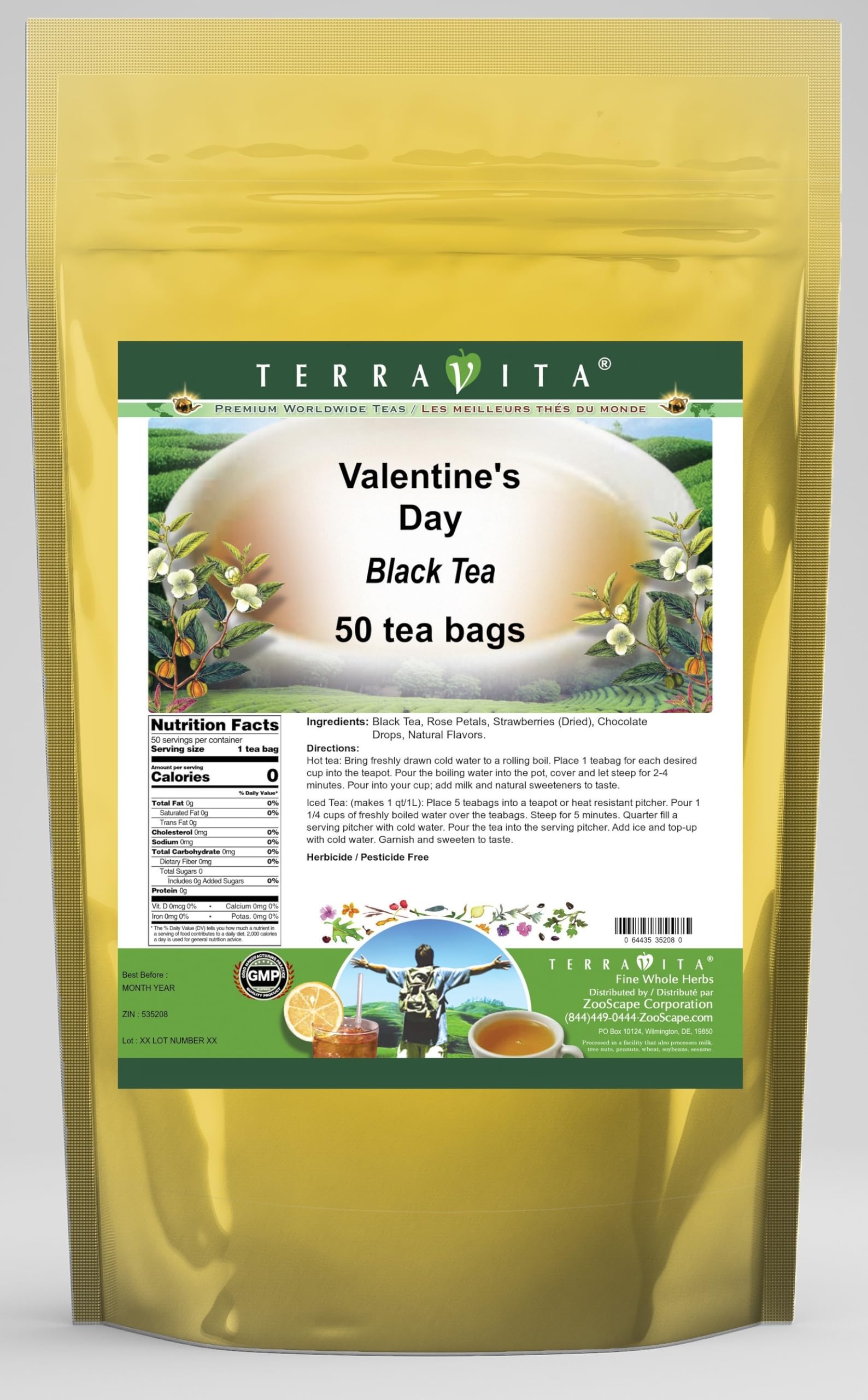Valentine's Day Black Tea Gift Set - 3 Pack (150 Tea Bags Total) | Premium Loose Leaf Tea | Romantic Gift for Couples, Anniversary & Special Occasions | Perfect for Afternoon Tea, Date Nights & Relaxation