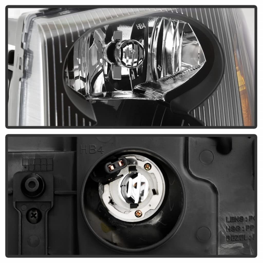 xTune Black HD-JH-GEN02-AM-BK Headlights Pair for 2002-2009 GMC Envoy | 9042652 | Upgrade Your Night Driving Safety & Style