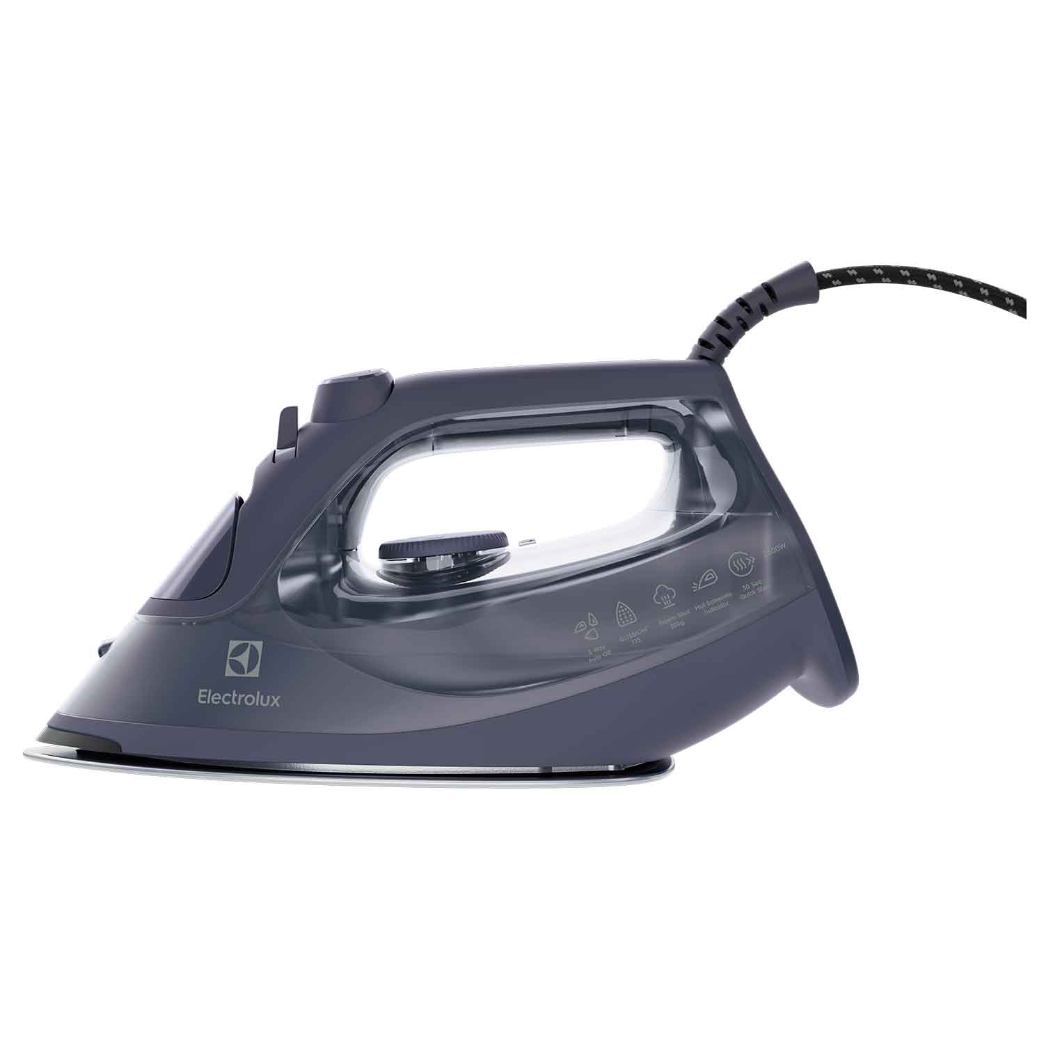 E6SI3 62MN Steam Iron for Clothes - Powerful 1500W Fast Heating, Anti-Drip & Anti-Calc, Perfect for Home, Travel & Professional Garment Care