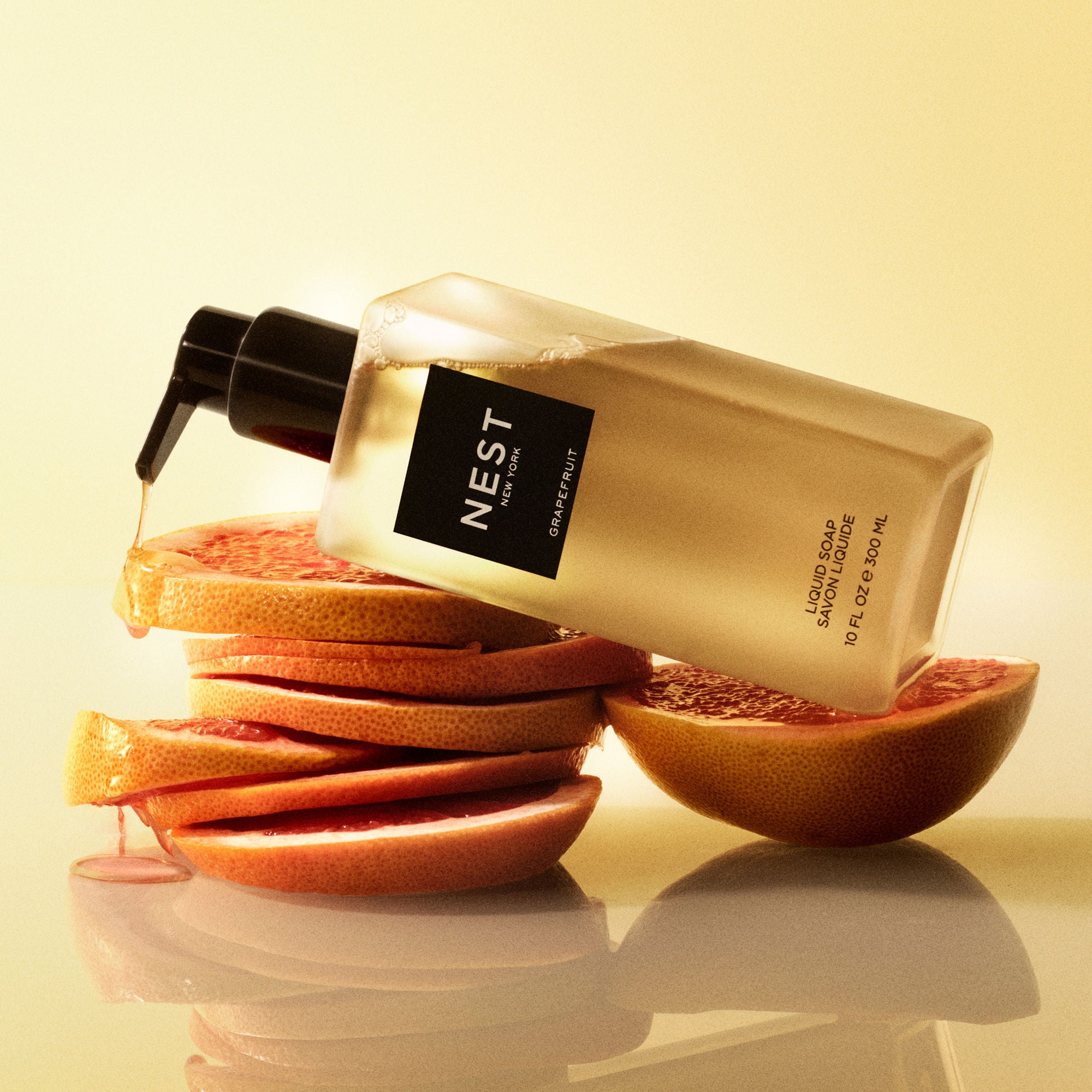 Refreshing Grapefruit Liquid Hand Soap - Natural & Moisturizing - Perfect for Kitchen, Bathroom & Office Use