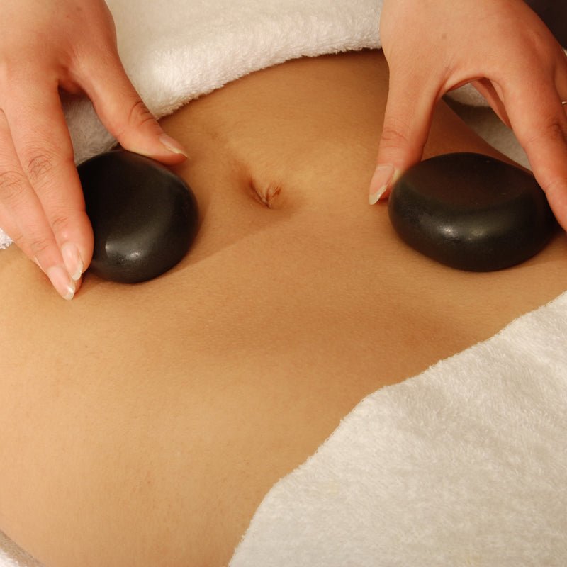 Premium Basalt Hot Stone Massage Set - 8 Large Flat Oval Stones (3