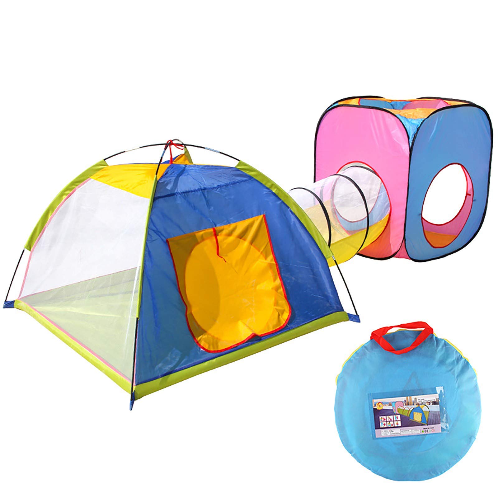 Kids Play Tent - Indoor & Outdoor Climbing Ball Pit & Pool Play Mat for Toddlers & Babies - Multicolor One Size - Perfect for Playrooms, Backyards, and Birthday Parties