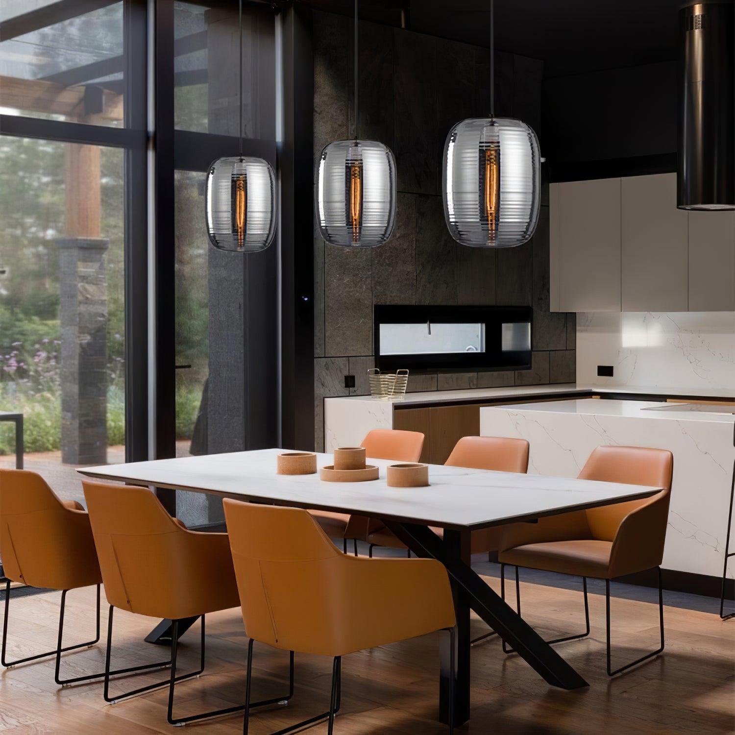 Aayla Modern Pendant Light - Elegant Hanging Lamp for Living Room, Bedroom, Dining Room & Kitchen | Dimmable LED Ceiling Light Fixture with Adjustable Height