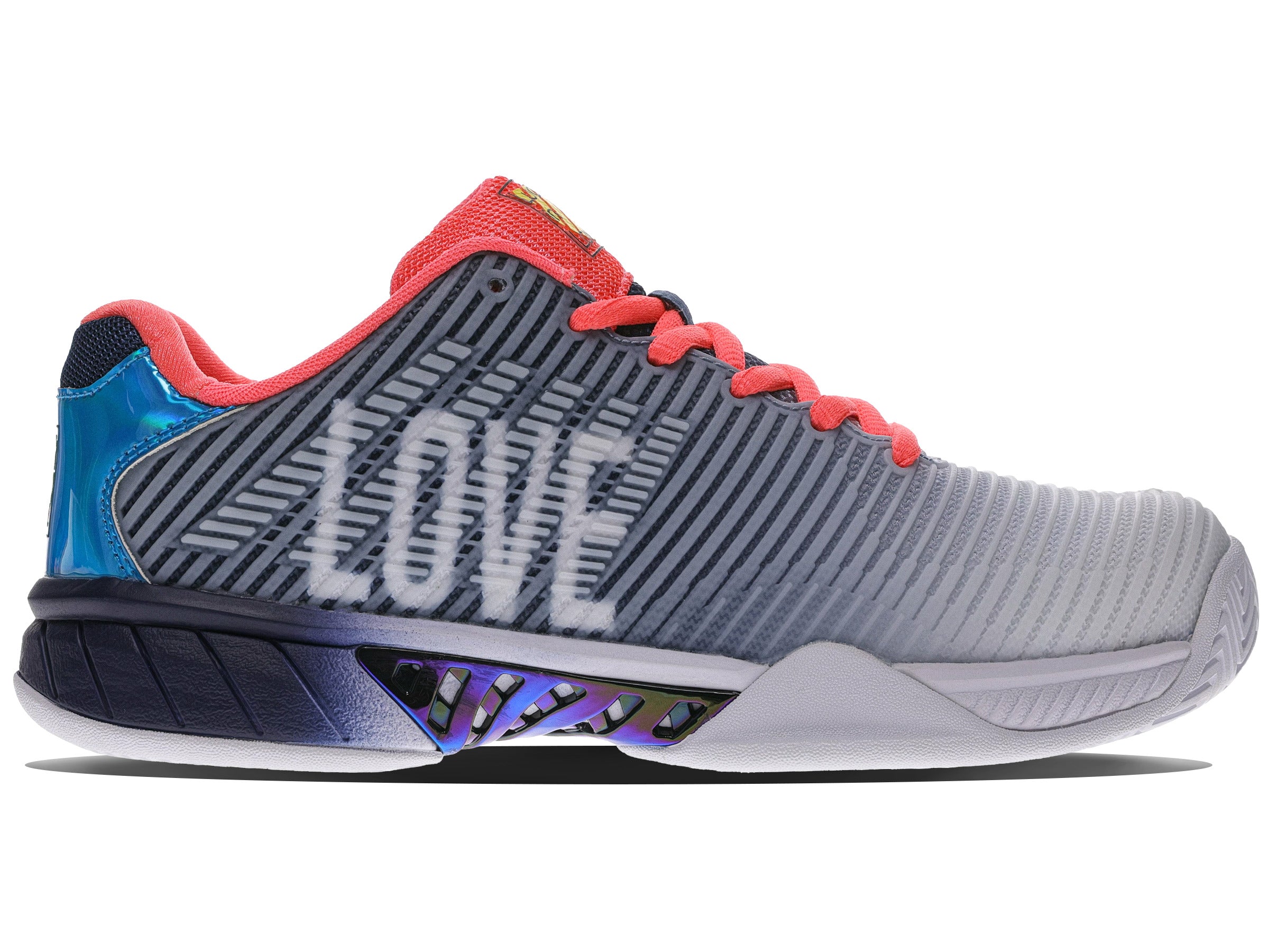 Hypercourt Express 2 Lucky in Love Women's Tennis Shoes - Dark Denim/White/Coral | Lightweight & Comfortable for Court Sports, Casual Wear & Gym Workouts