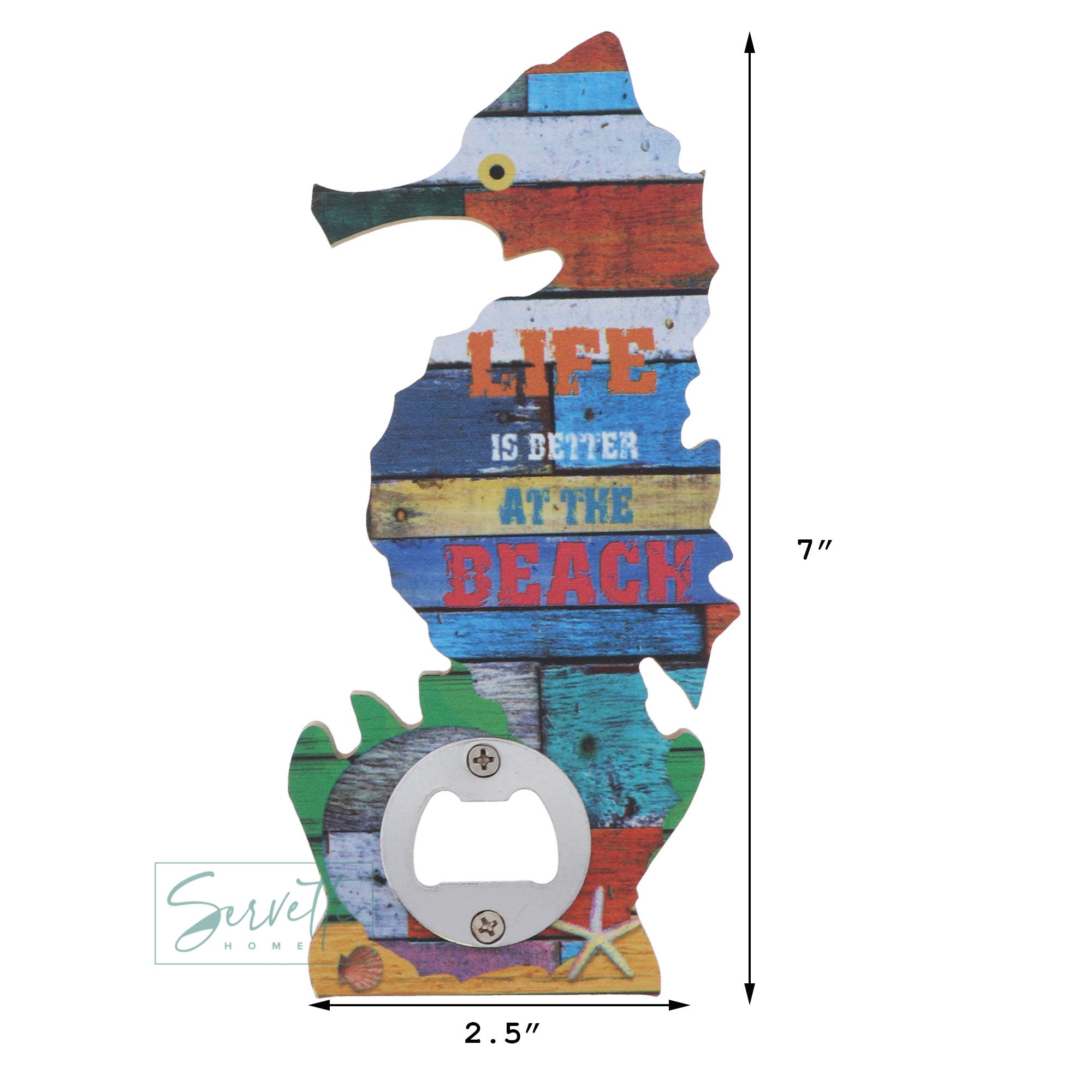 Premium Nautical Beer Opener - Rustproof Seahorse Design Bottle Opener for Beer, Soda & Home Brewing | Perfect for Beach Parties, Boat Trips & Man Cave Decor