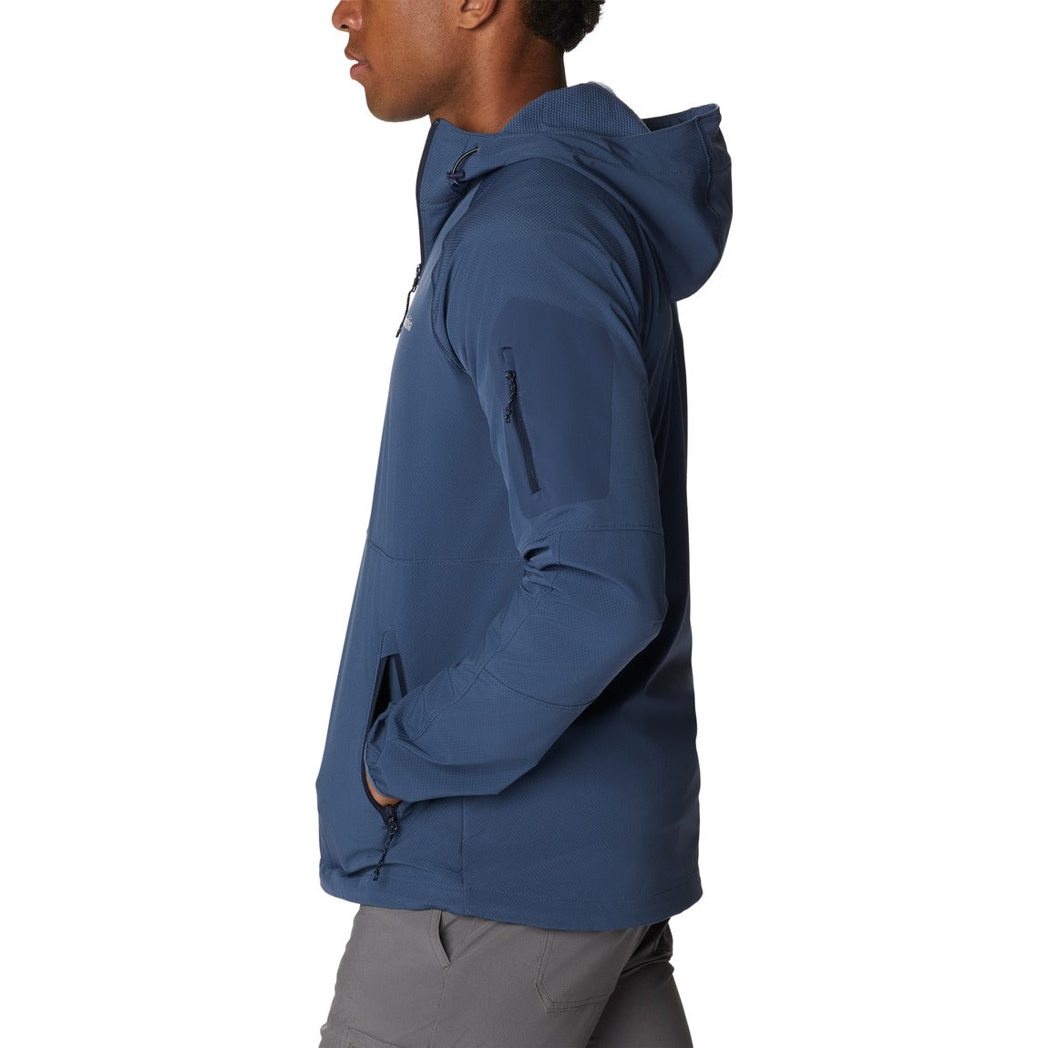 Columbia Men's Tall Heights™ Hooded Softshell Jacket - Water-Resistant & Windproof Outdoor Jacket for Hiking, Camping & Winter Activities