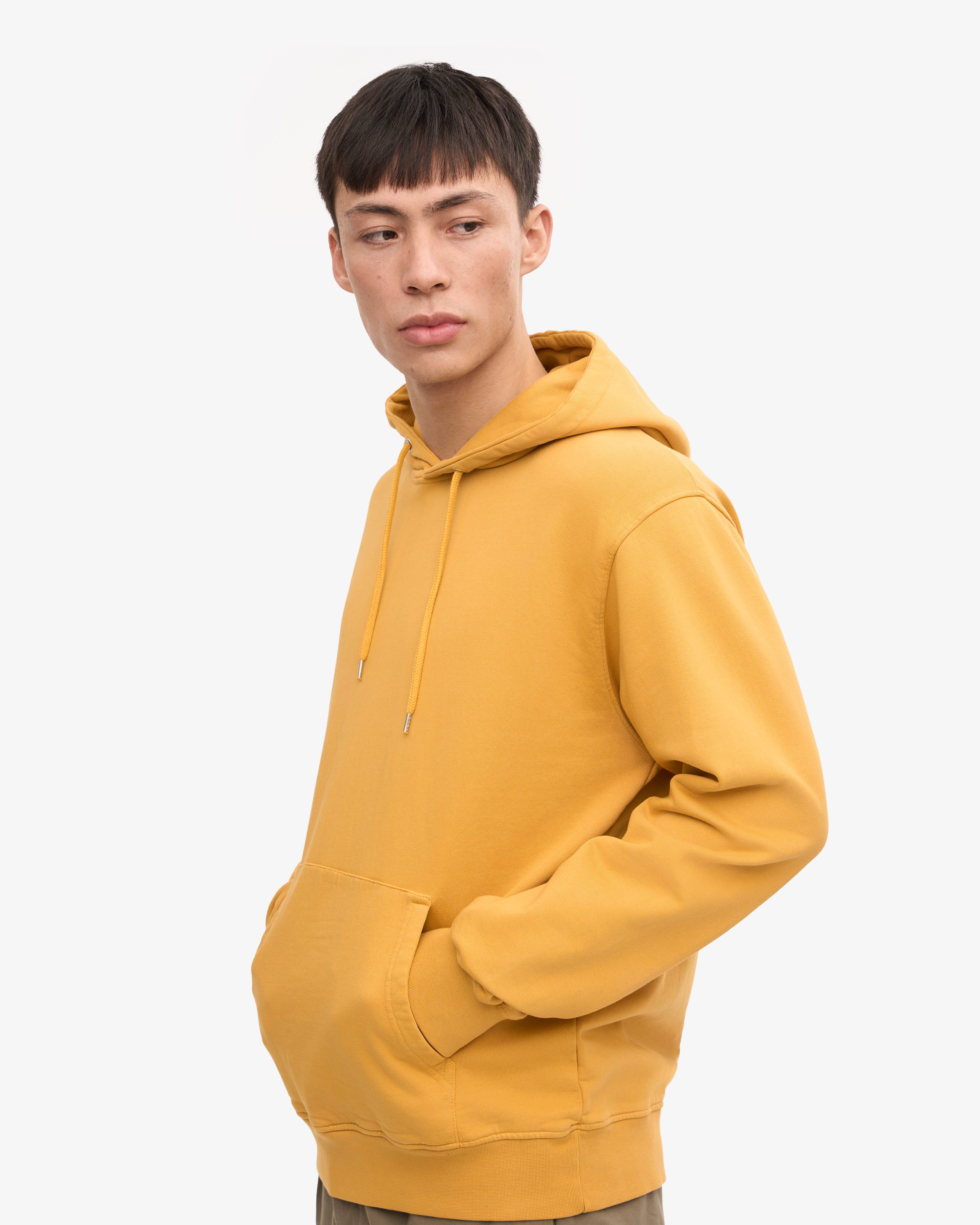 Organic Cotton Classic Hoodie - Burned Yellow | Eco-Friendly Unisex Pullover for Casual Wear & Outdoor Activities