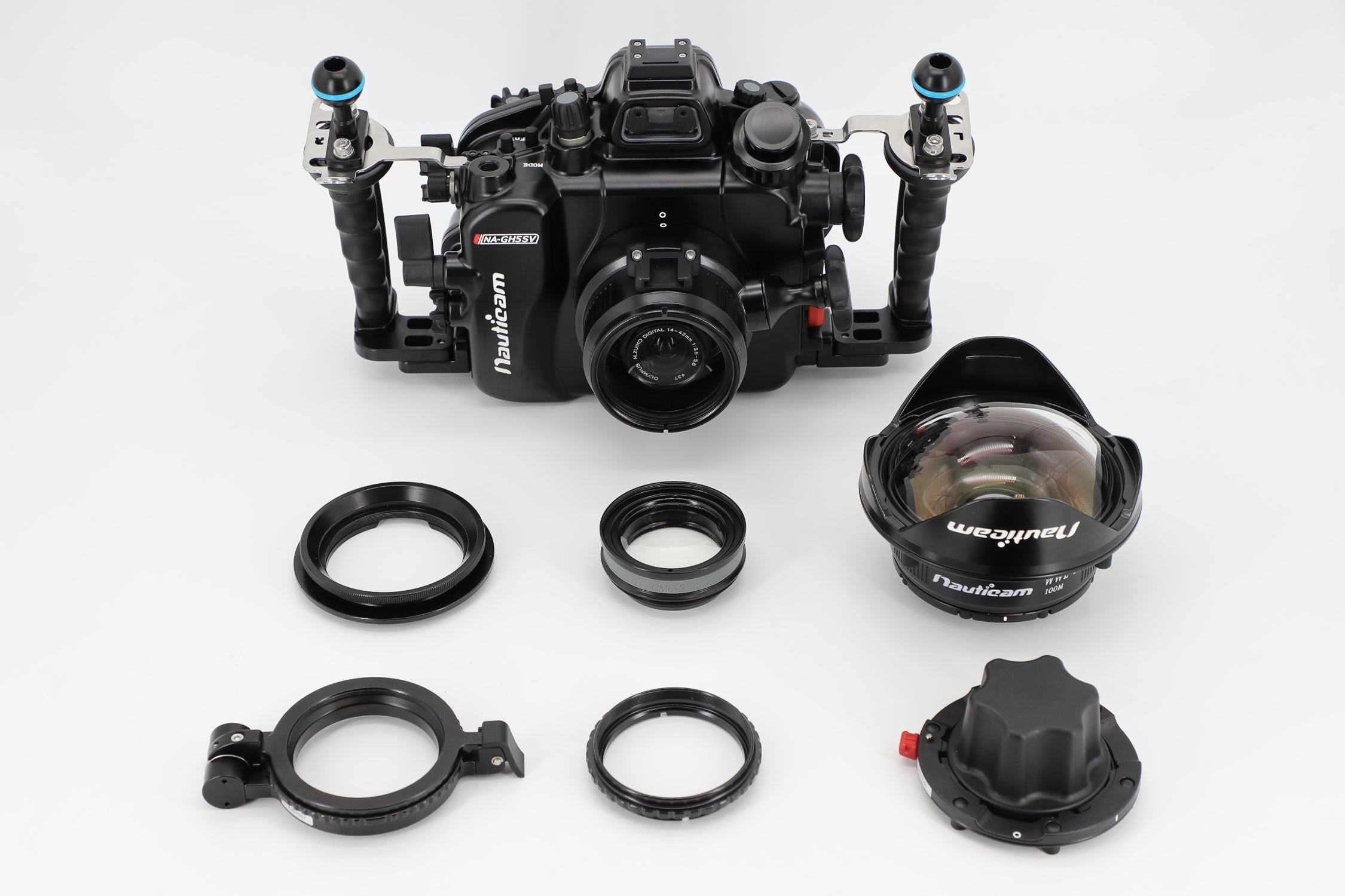 Waterproof Underwater Housing for Panasonic Lumix GH5/GH5S/GH5II Cameras - HDMI 2.0 Support - Ideal for Scuba Diving, Snorkeling & Underwater Photography