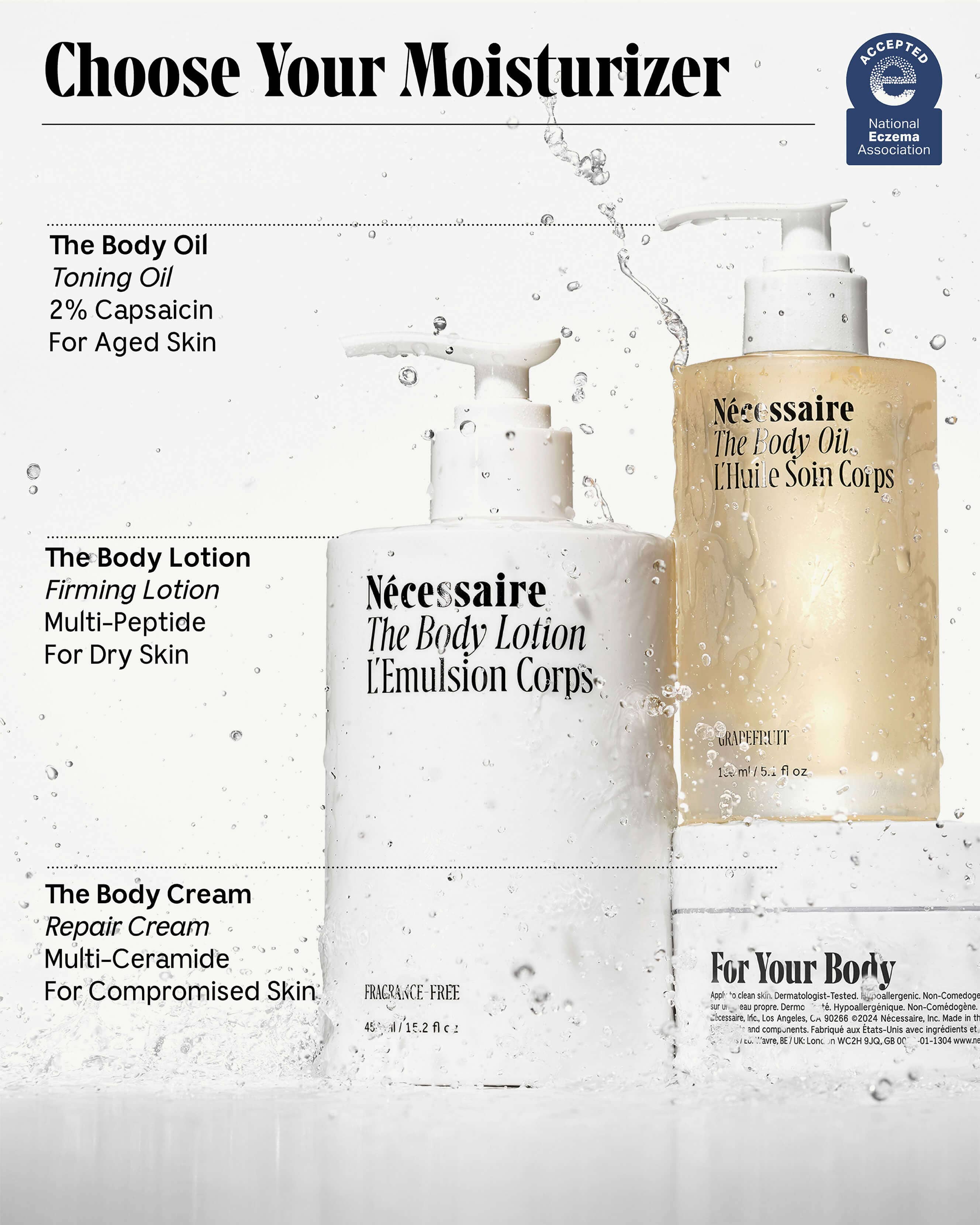 Fragrance-Free Body Cream for Dry & Sensitive Skin - Hydrating & Soothing Moisturizer for Daily Use, Post-Shower & Nighttime Skincare