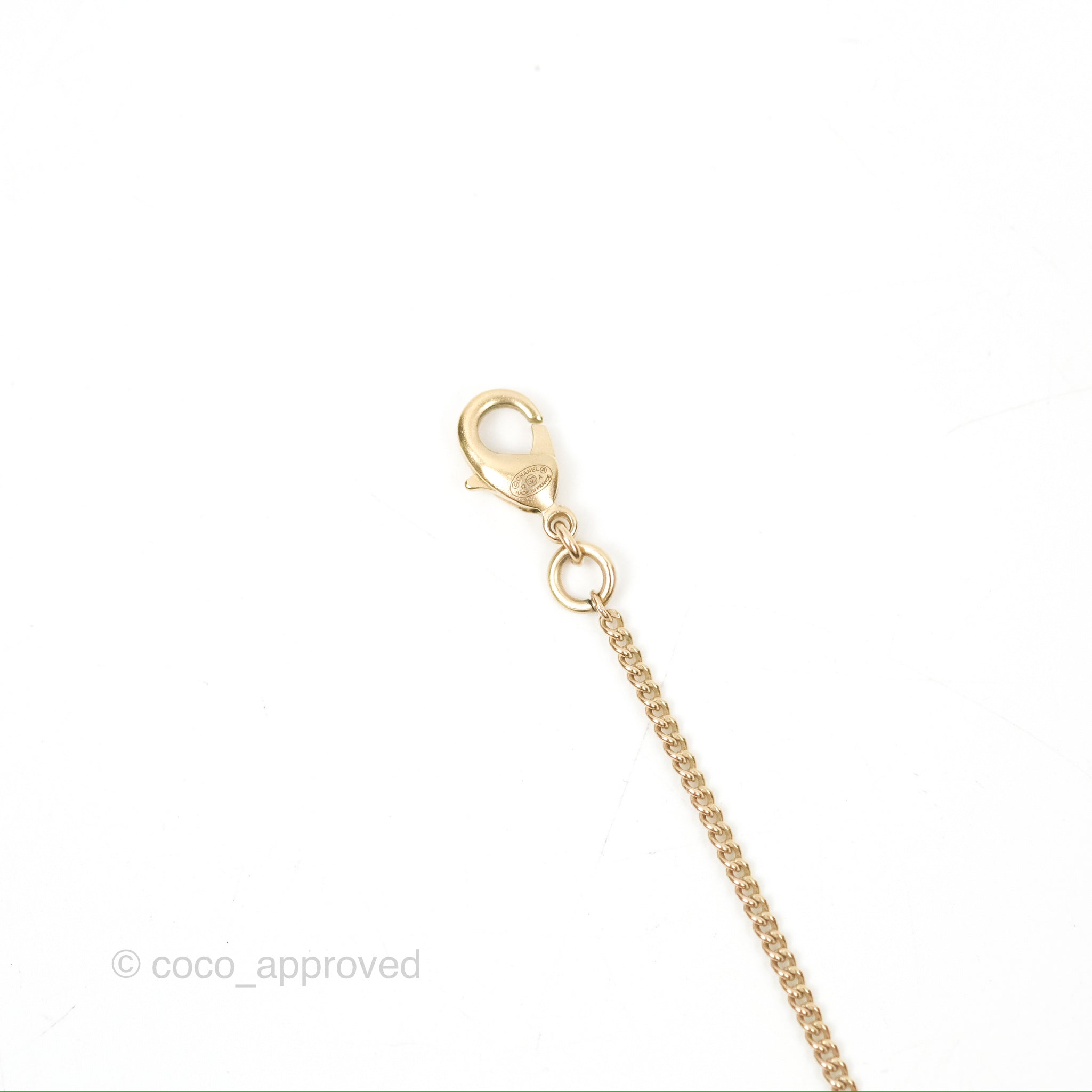 Chanel CC Crystal Pearl Drop Pendant Necklace - Gold Tone Fashion Jewelry for Women | Perfect for Parties, Weddings & Special Occasions