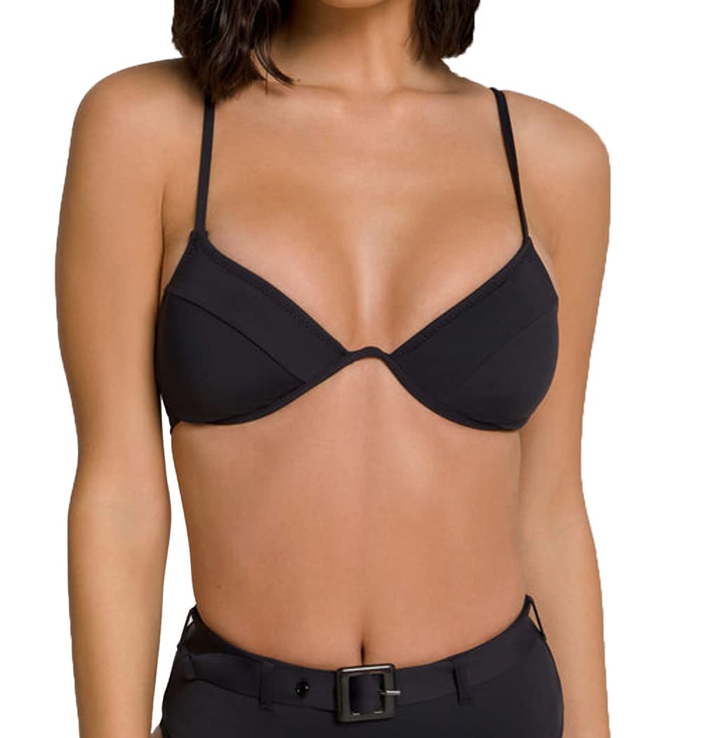 Good American Women's Good Swim Showoff Curve Bikini Top - Sexy High-Cut Bikini for Women, Push-Up Support & Adjustable Straps | Perfect for Beach, Pool & Vacation