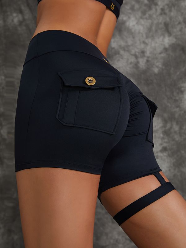 ZASUWA Women's High Waisted Mesh Cut Out Pocket Scrunch Butt Lifting Leggings - Perfect for Yoga, Gym Workouts & Casual Wear