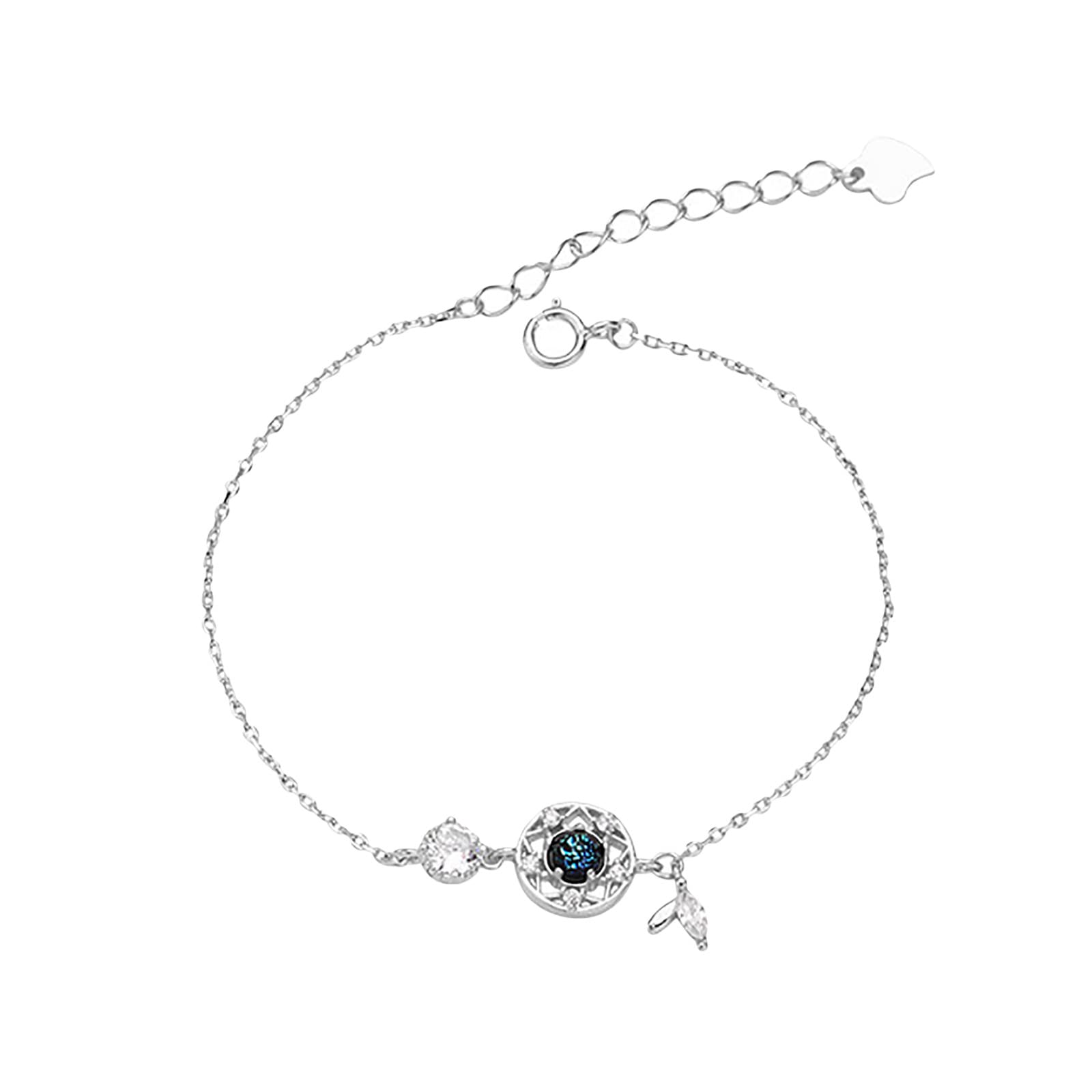 Sky Glazed Girls Stone Charm Bracelet - Dreamcatcher Jewelry for Women, Boho Star Beaded Bracelet - Perfect for Festival, Gift, or Everyday Wear
