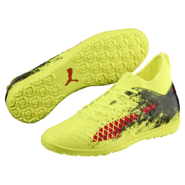 PUMA FUTURE 18.3 TT Turf Soccer Cleats for Men - Fizzy Yellow | Artificial Grass Football Shoes | Perfect for Training & Matches on Turf Fields