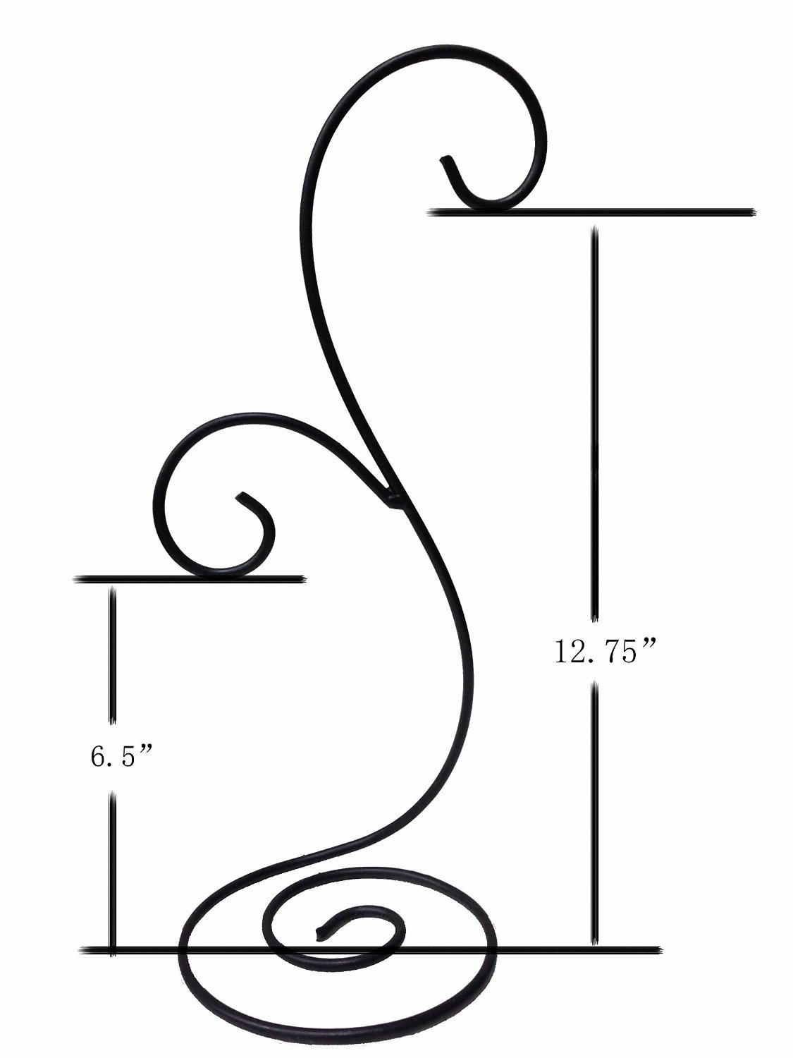 2-Pack Black Lantern Hook, Air Plant Stand & Flower Pot Holder - Perfect for Indoor/Outdoor Decor, Hanging Plants, and Wall Organization