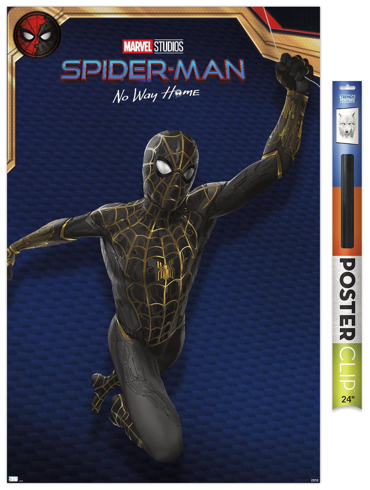 Marvel Spider-Man: No Way Home Black Suit Wall Poster - 34
