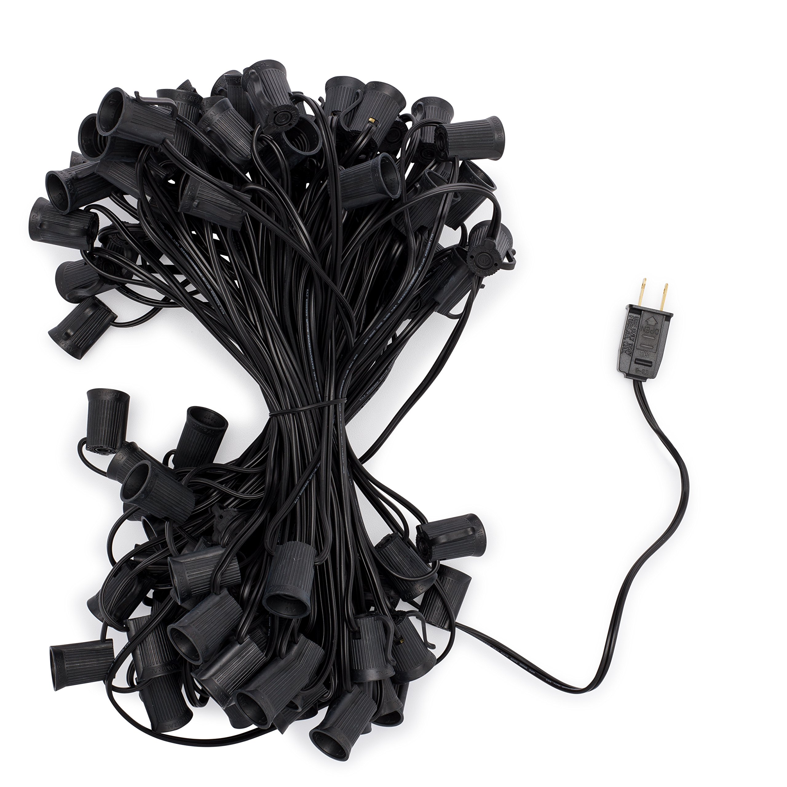 100' Black Light String for C9/E17 LED Bulbs - 12