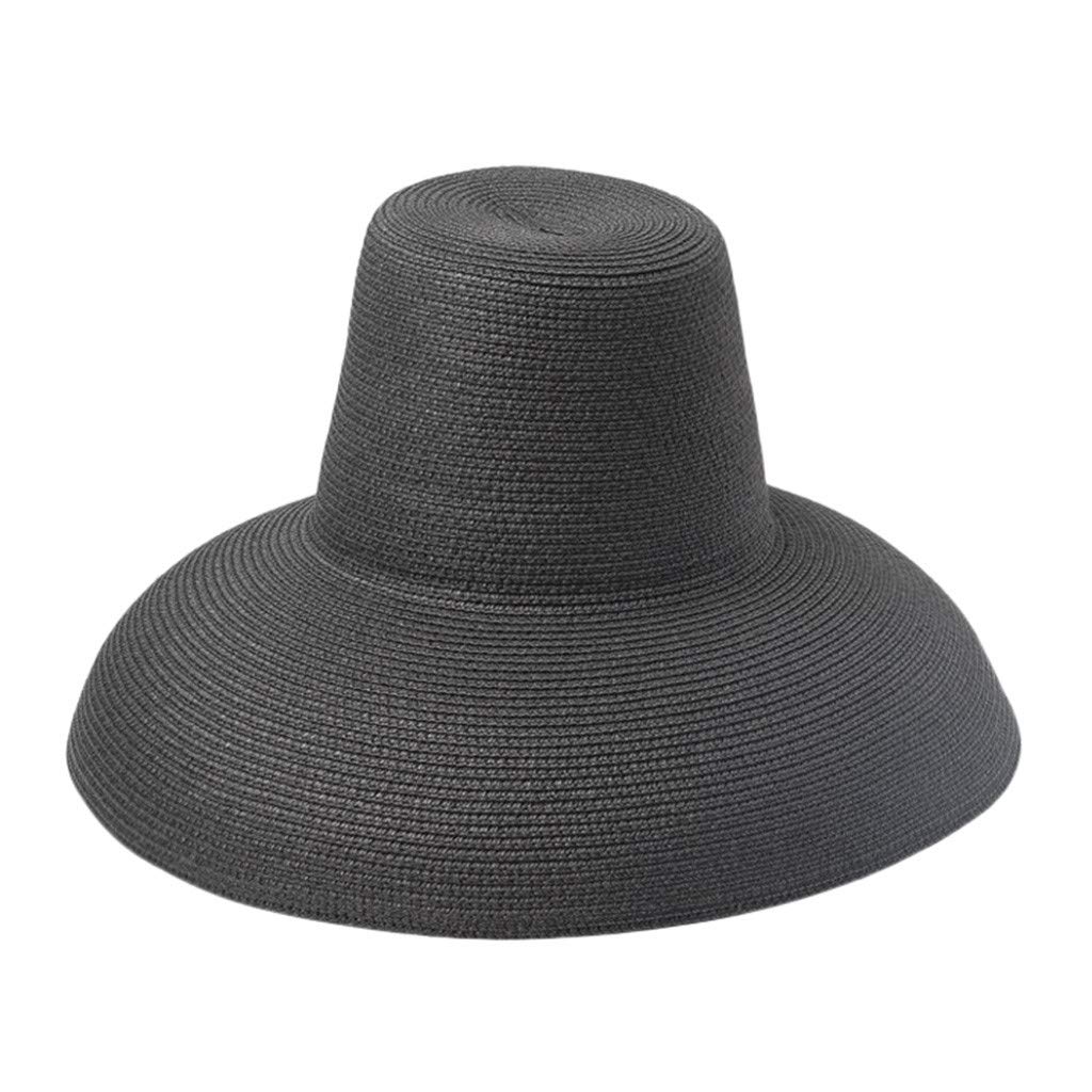 Women's Wide Brim Straw Sun Hat with Lanyard - Summer Beach Hat for UV Protection, Windproof & Stylish Outdoor Wear - Perfect for Beach, Gardening, Travel & Casual Outings