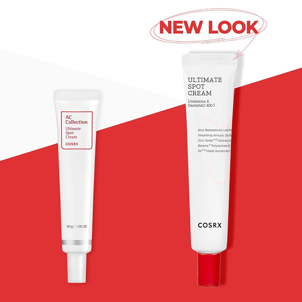 COSRX AC Collection Ultimate Spot Cream 30g - Acne Treatment for Face, Blemish & Pimple Cream - Perfect for Daily Skincare & Travel