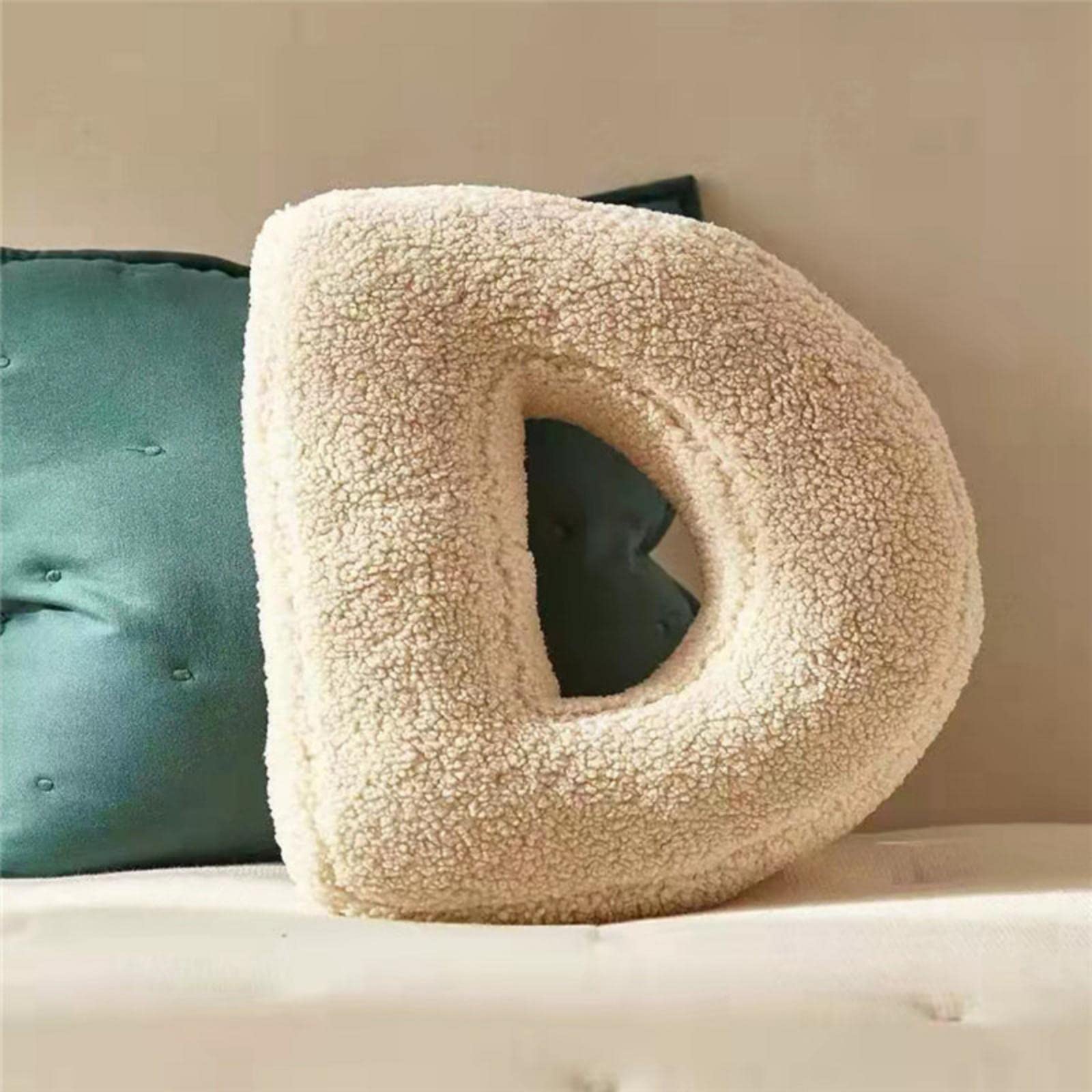 Soft Plush Letter Pillows - Decorative Alphabet Throw Pillows for Living Room, Sofa, Bed & Car - Cute Educational English Learning Pillow for Kids & Adults - Perfect for Home Decor, Nursery, Gifts & Cozy Comfort