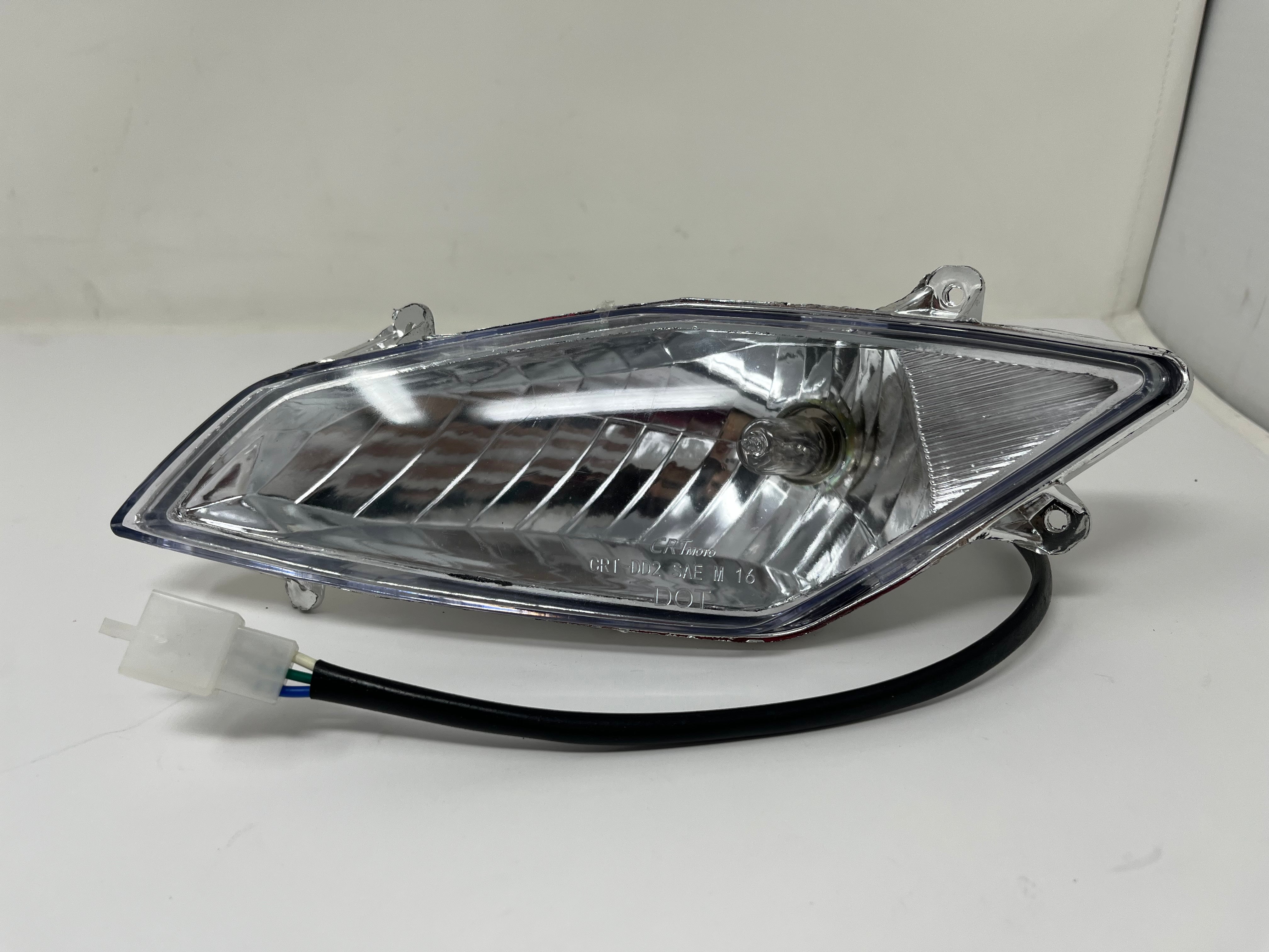 X18 50cc GY6 Scooter Left Headlight Replacement Part (09010051) - Compatible with X18 50cc Moped Models, Perfect for Night Riding and Safety Upgrades