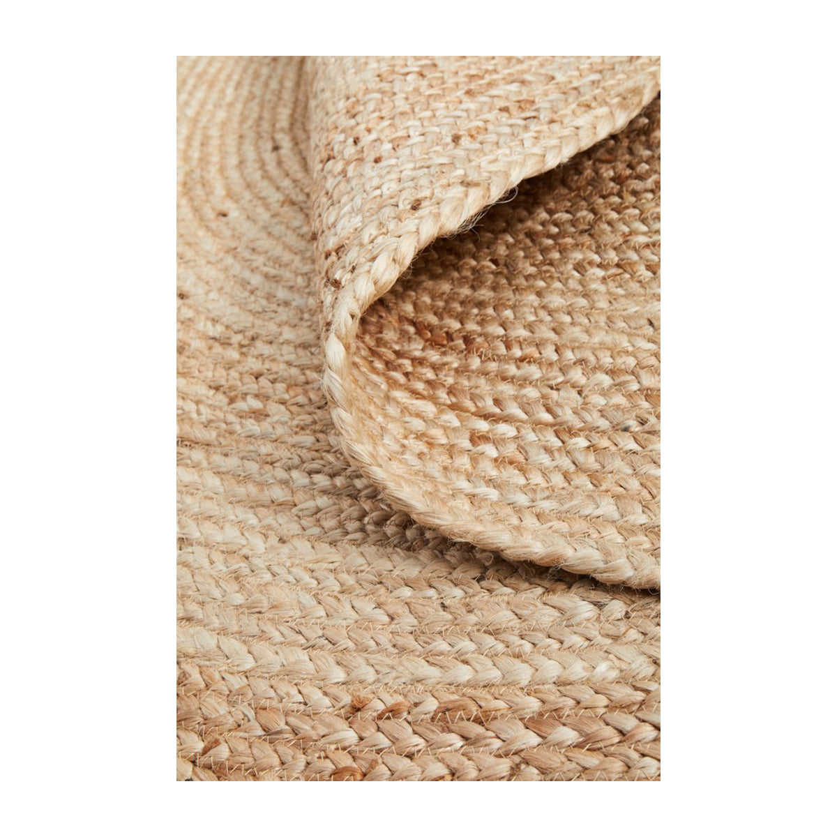 Bondi Oval Jute Rug - Natural Handwoven Eco-Friendly Floor Mat for Living Room, Bedroom & Boho Decor | Soft & Durable Home Accent