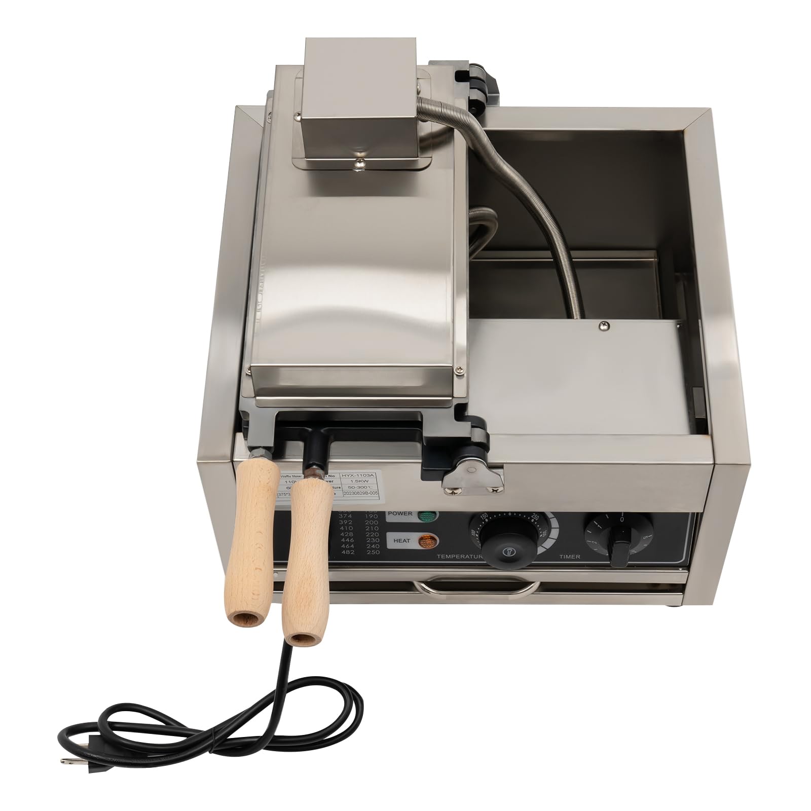 3Pcs Fish Shaped Waffle Maker Machine - 110V Commercial Electric Taiyaki Baker with Nonstick Coating - Stainless Steel Fish Cake Maker for Bakeries, Snack Bars & Home Use - Perfect for Breakfast, Desserts & Party Snacks